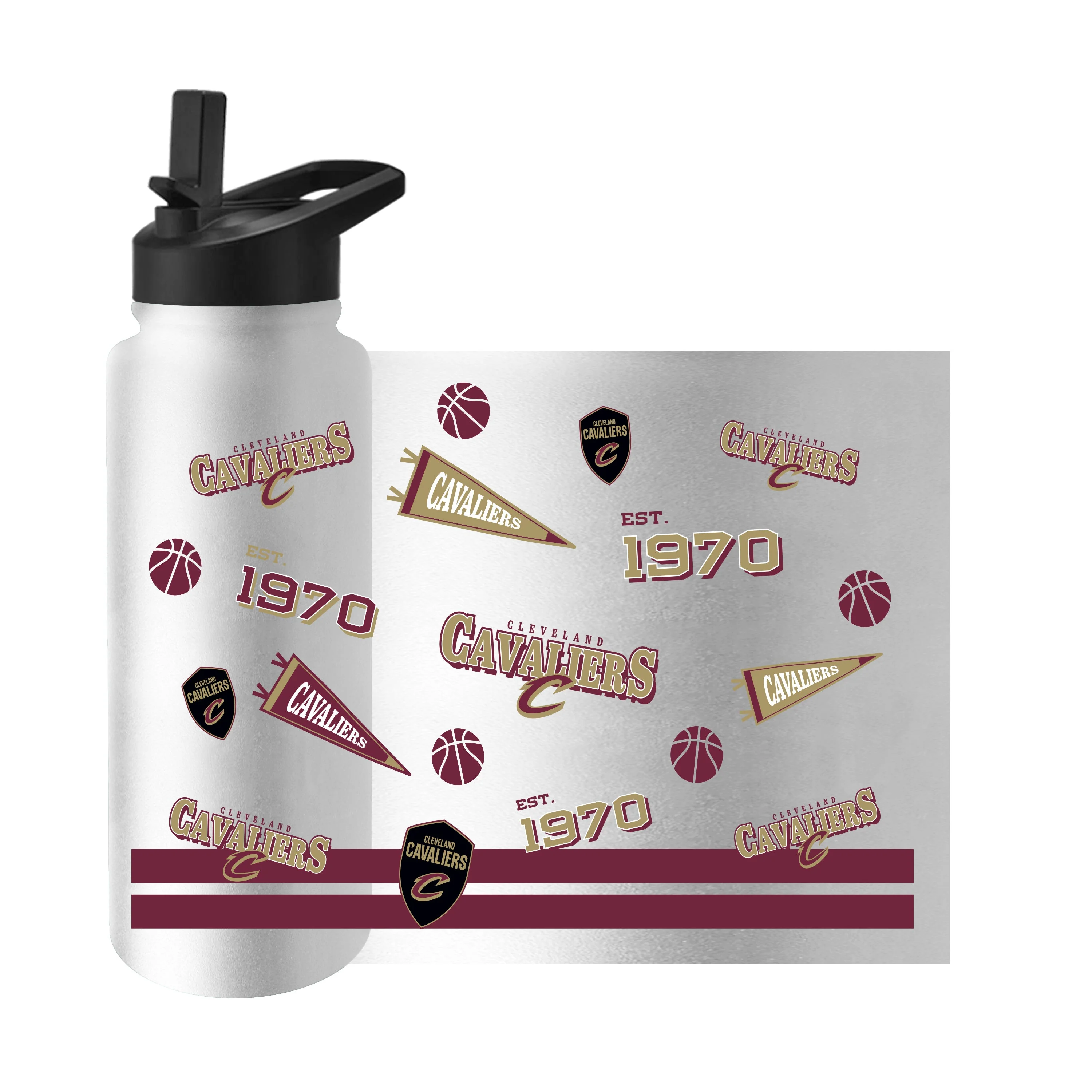 Cleveland Cavaliers 34oz Native Quencher Bottle - Image 3