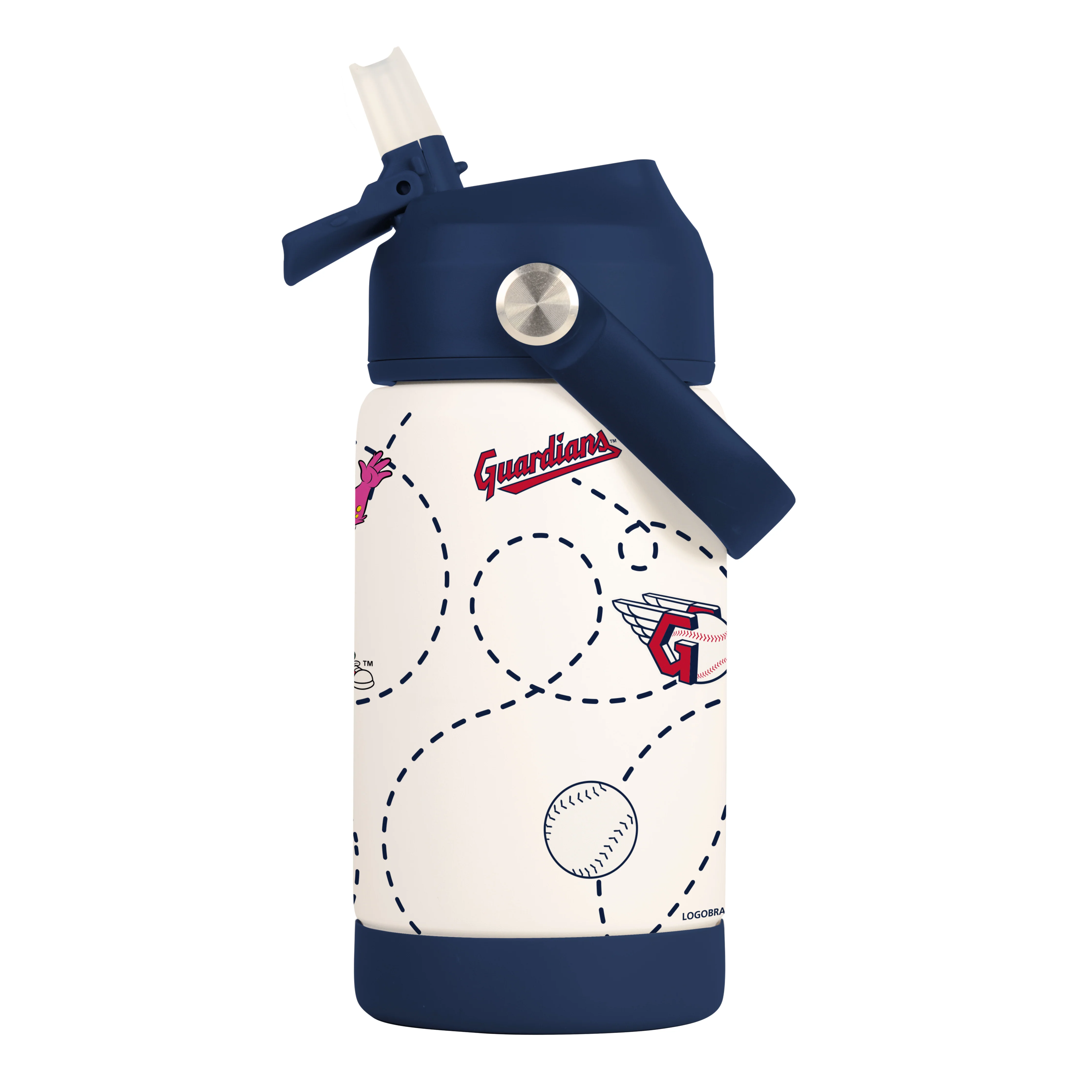 Cleveland Guardians 12oz Mascot SS Kids Bottle - Image 2