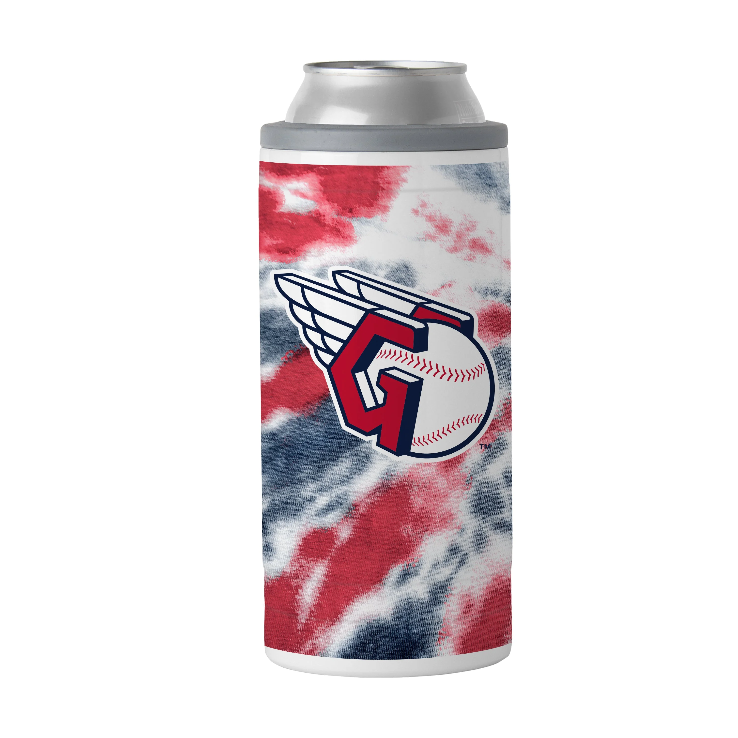 Cleveland Guardians 12oz Tie Dye Slim Can Coolie - Image 2