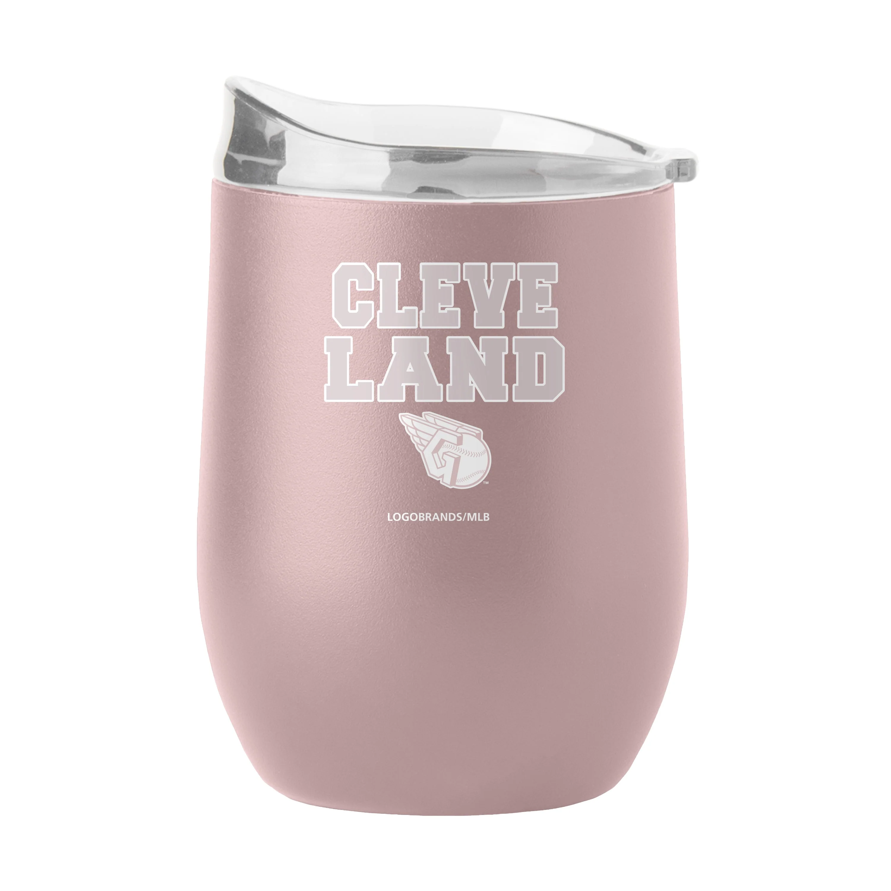 Cleveland Guardians 16oz Stencil Powder Coat Curved Beverage
