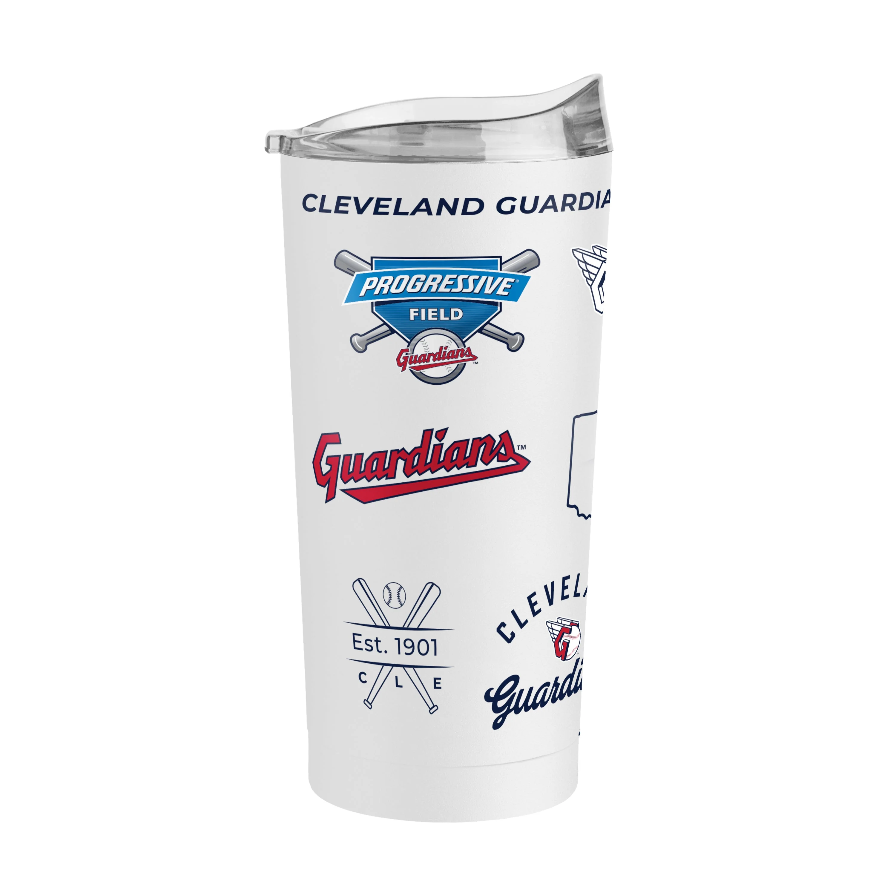 Cleveland Guardians 20oz Heritage Threds Powder Coat Tumbler - Image 2