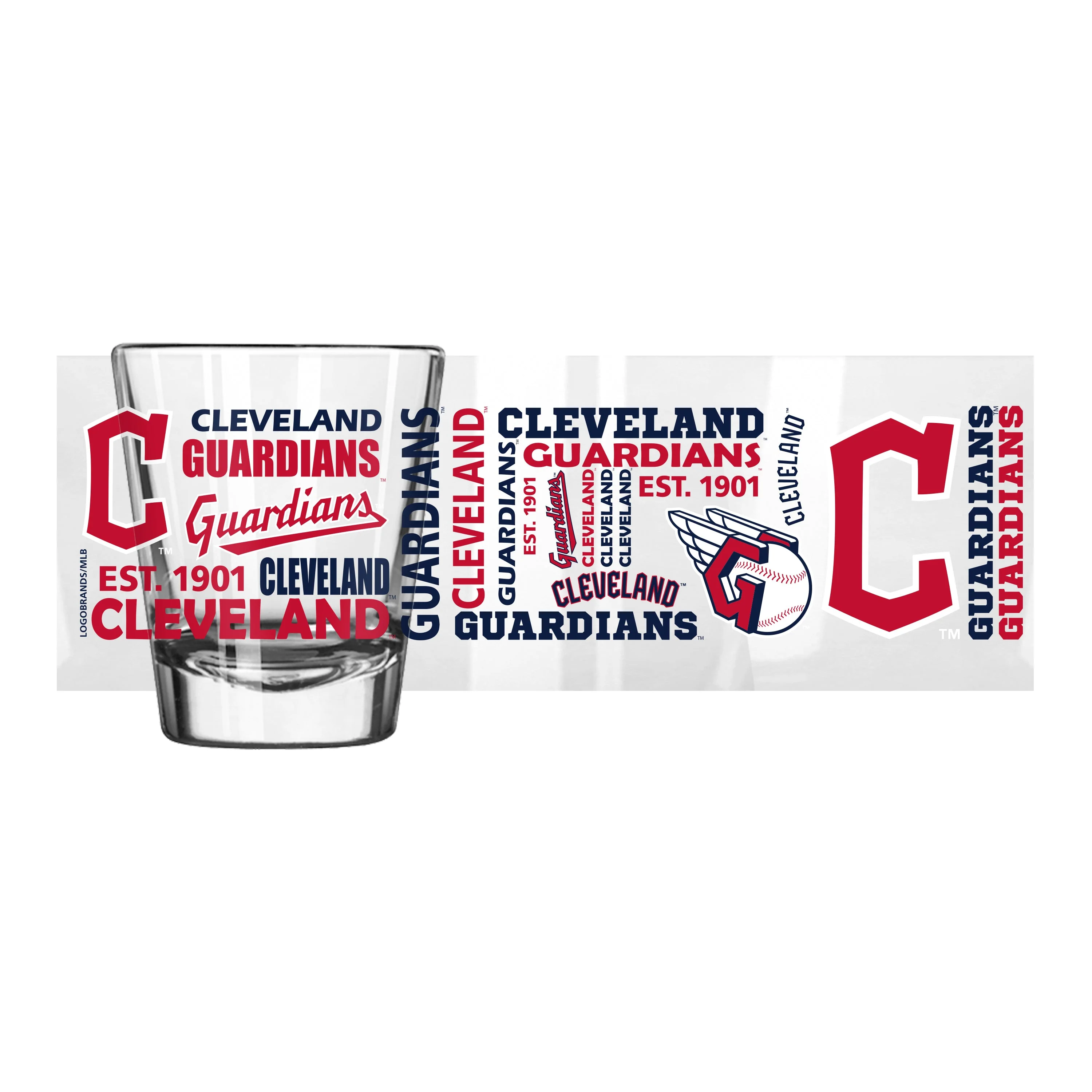 Cleveland Guardians 2oz Spirit Shot Glass - Image 2