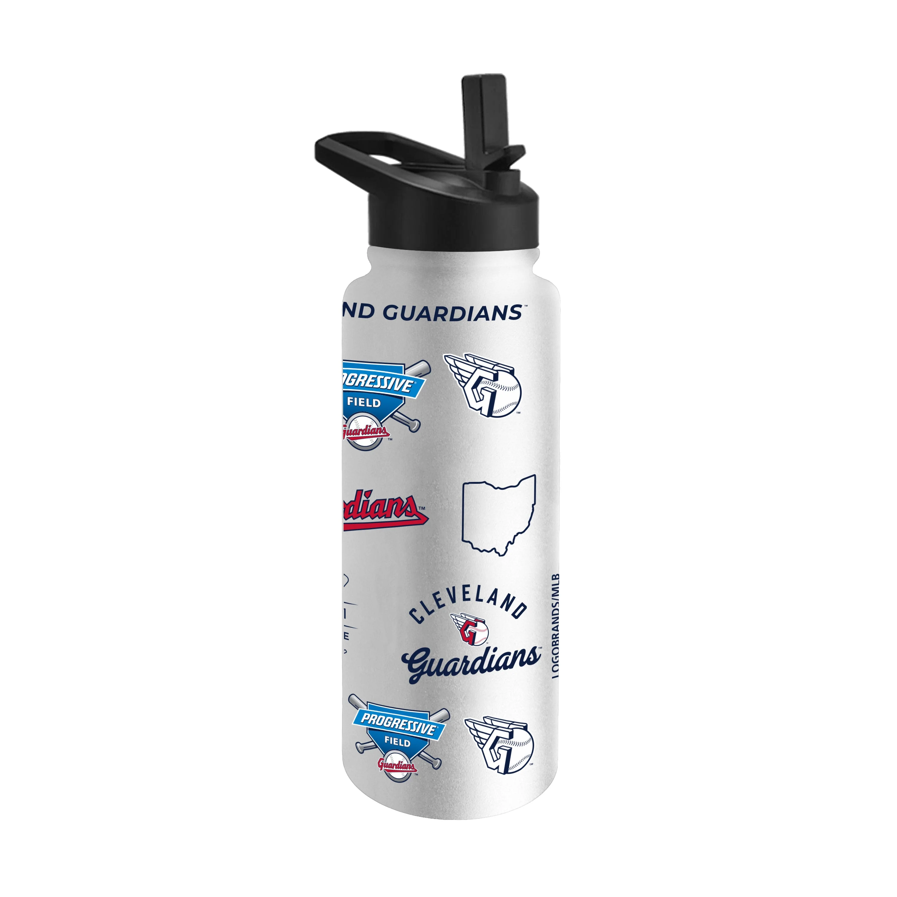 Cleveland Guardians 34oz Heritage Threds Quencher Bottle - Image 2