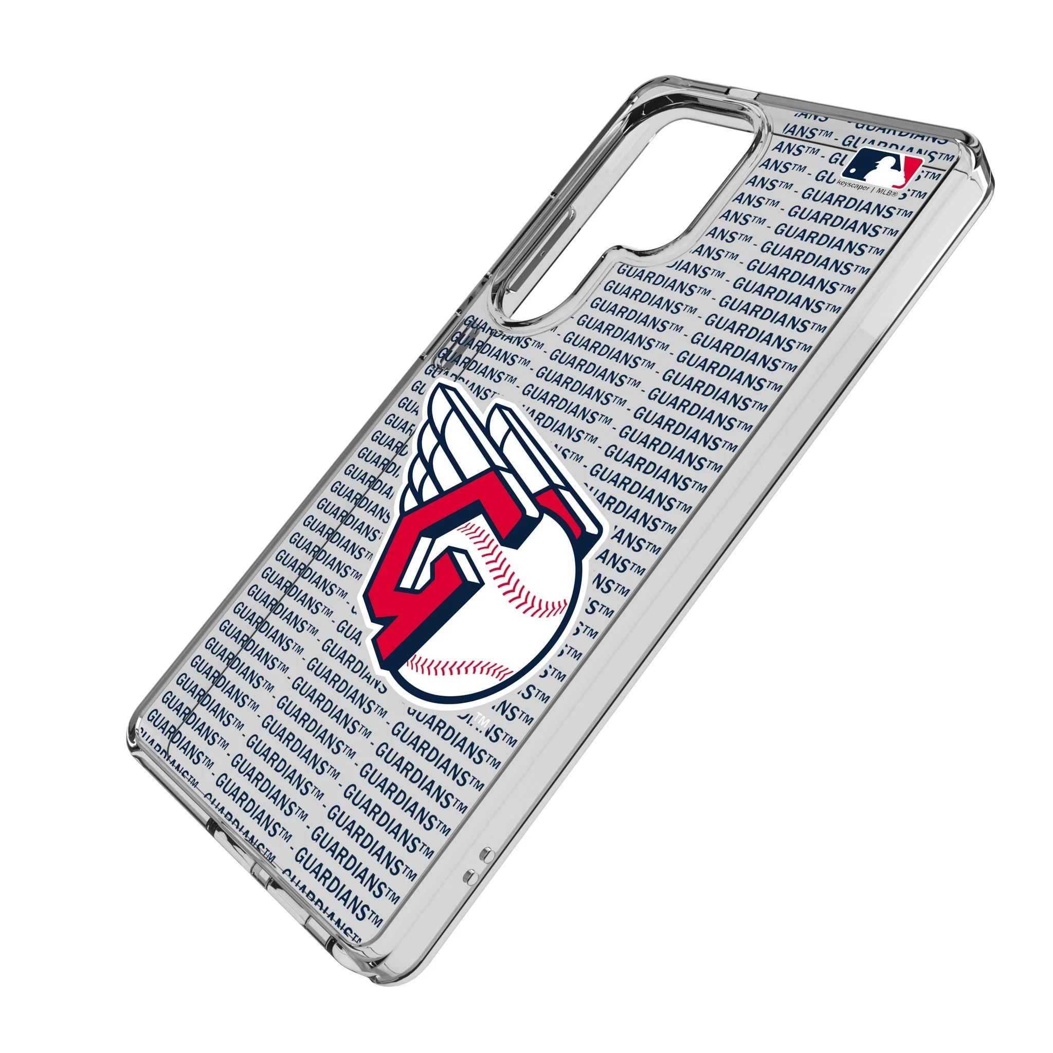 Cleveland Guardians Text Backdrop Clear Phone Case for Samsung Galaxy - Image 2