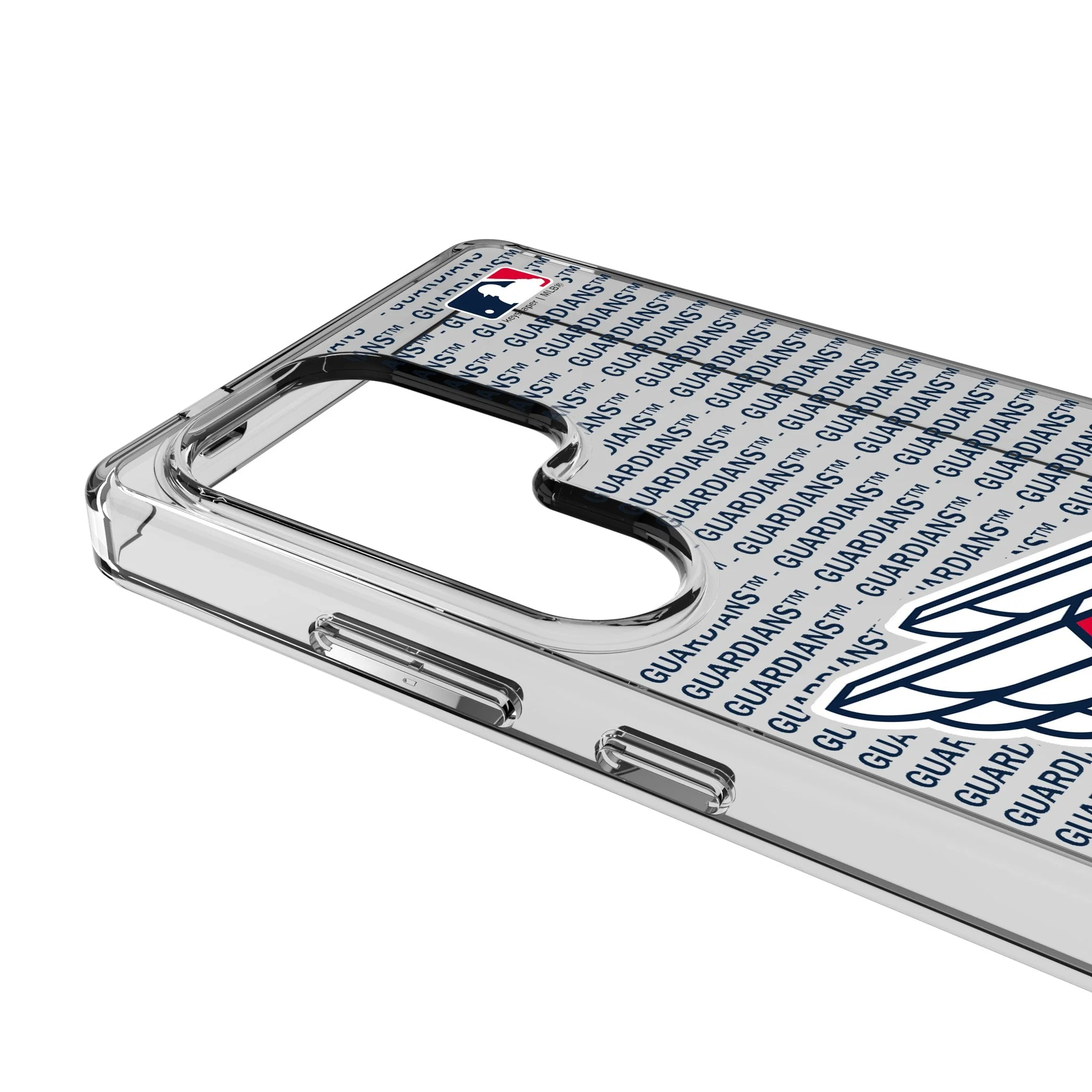 Cleveland Guardians Text Backdrop Clear Phone Case for Samsung Galaxy - Image 3