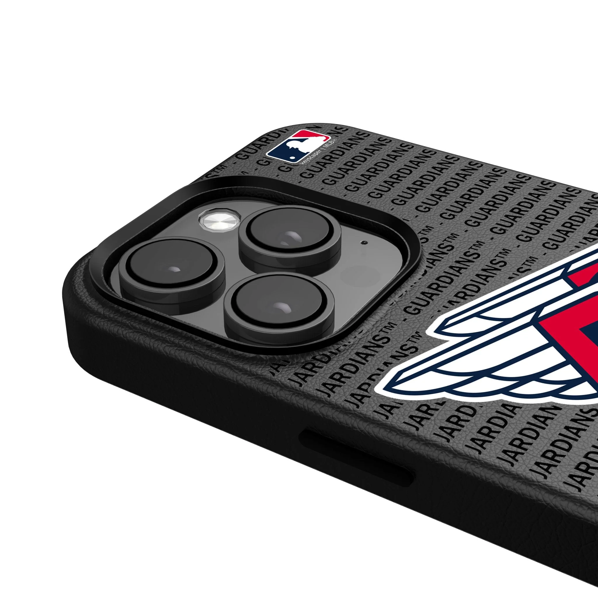 Cleveland Guardians Text Backdrop MagSafe Compatible Phone Case for Apple iPhone - Image 4