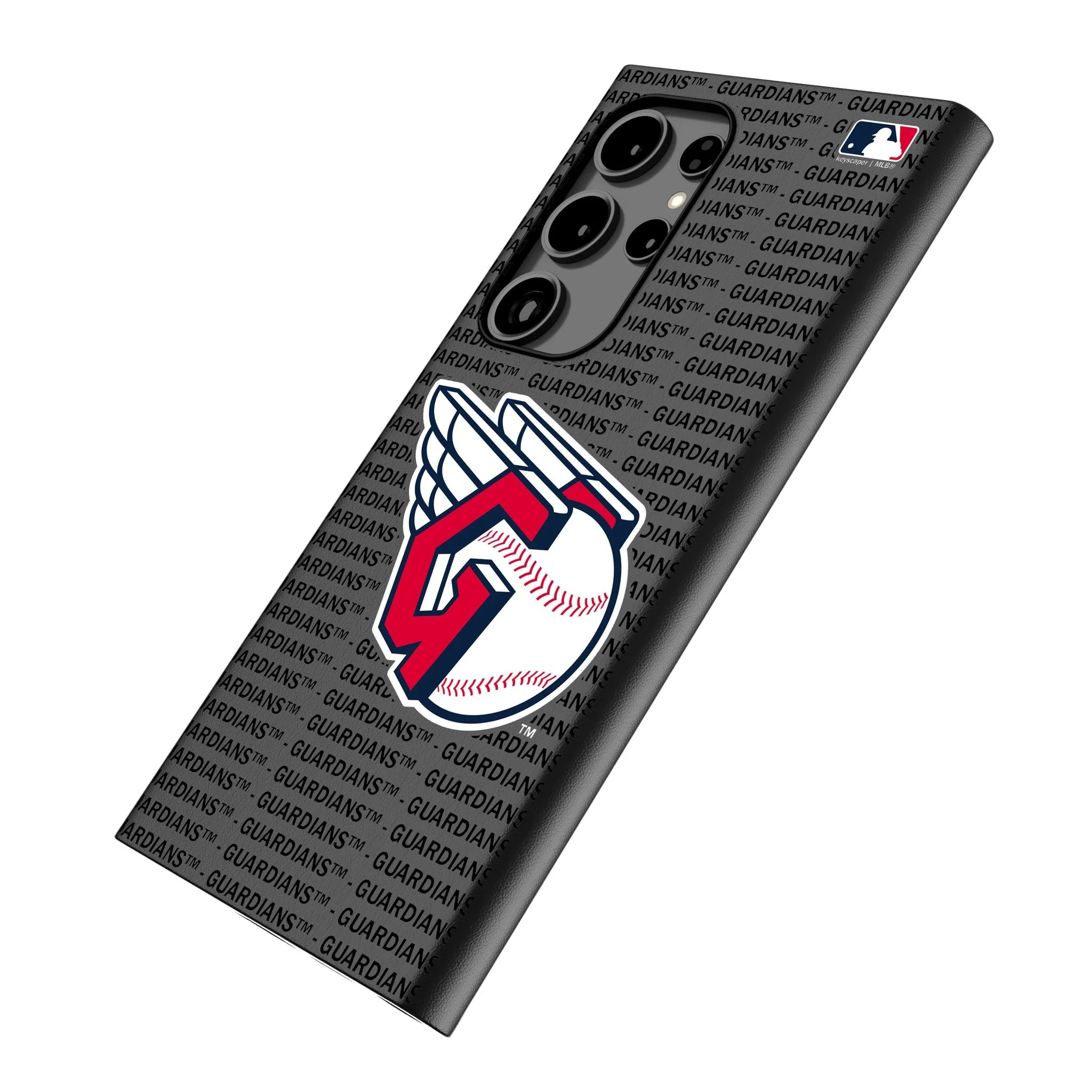 Cleveland Guardians Text Backdrop MagSafe Compatible Phone Case for Samsung Galaxy - Image 2