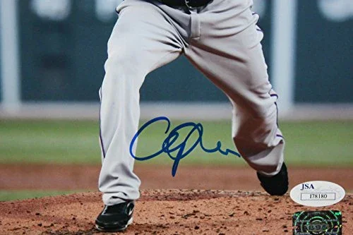 Cliff Lee Autographed 8x10 Rangers Pitching Photo- JSA Authenticated - Image 2