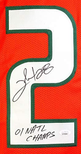 Clinton Portis Signed Orange College Style Jersey W/Natl Champs- JSA W Auth - Image 3