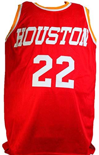 Clyde Drexler Autographed Red TB Pro Style Jersey- JSA W - Image 2