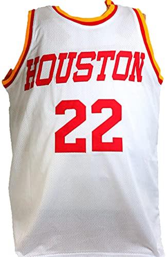 Clyde Drexler Autographed White TB Pro Style Jersey- JSA W - Image 2
