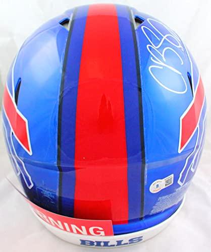 Cole Beasley Autographed Buffalo Bills F/S Flash Speed Authentic Helmet w/Bills Mafia-Beckett W Hologram White - Image 3