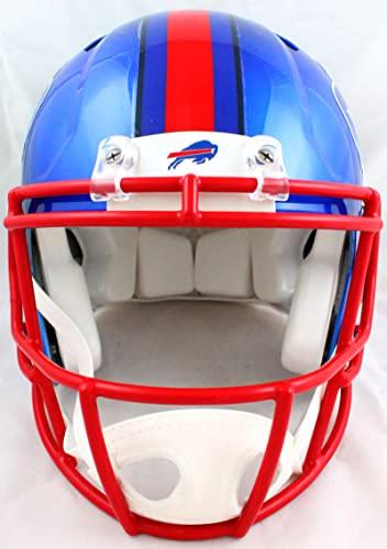 Cole Beasley Autographed Buffalo Bills F/S Flash Speed Authentic Helmet w/Bills Mafia-Beckett W Hologram White - Image 4