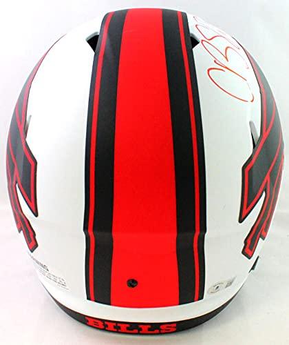Cole Beasley Autographed Buffalo Bills Lunar Speed F/S Helmet- Beckett W Red - Image 3