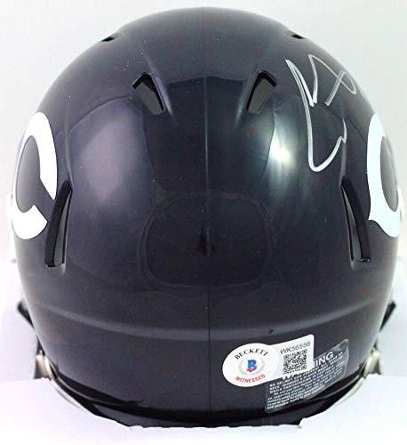 Cole Kmet Autographed Chicago Bears Speed 60s TB Mini Helmet- Beckett W Silver - Image 2