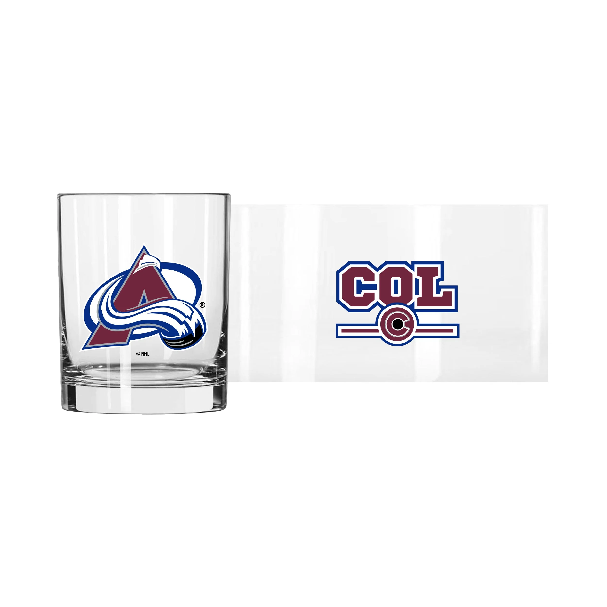 Colorado Avalanche 14oz Letterman Rocks Glass - Image 2