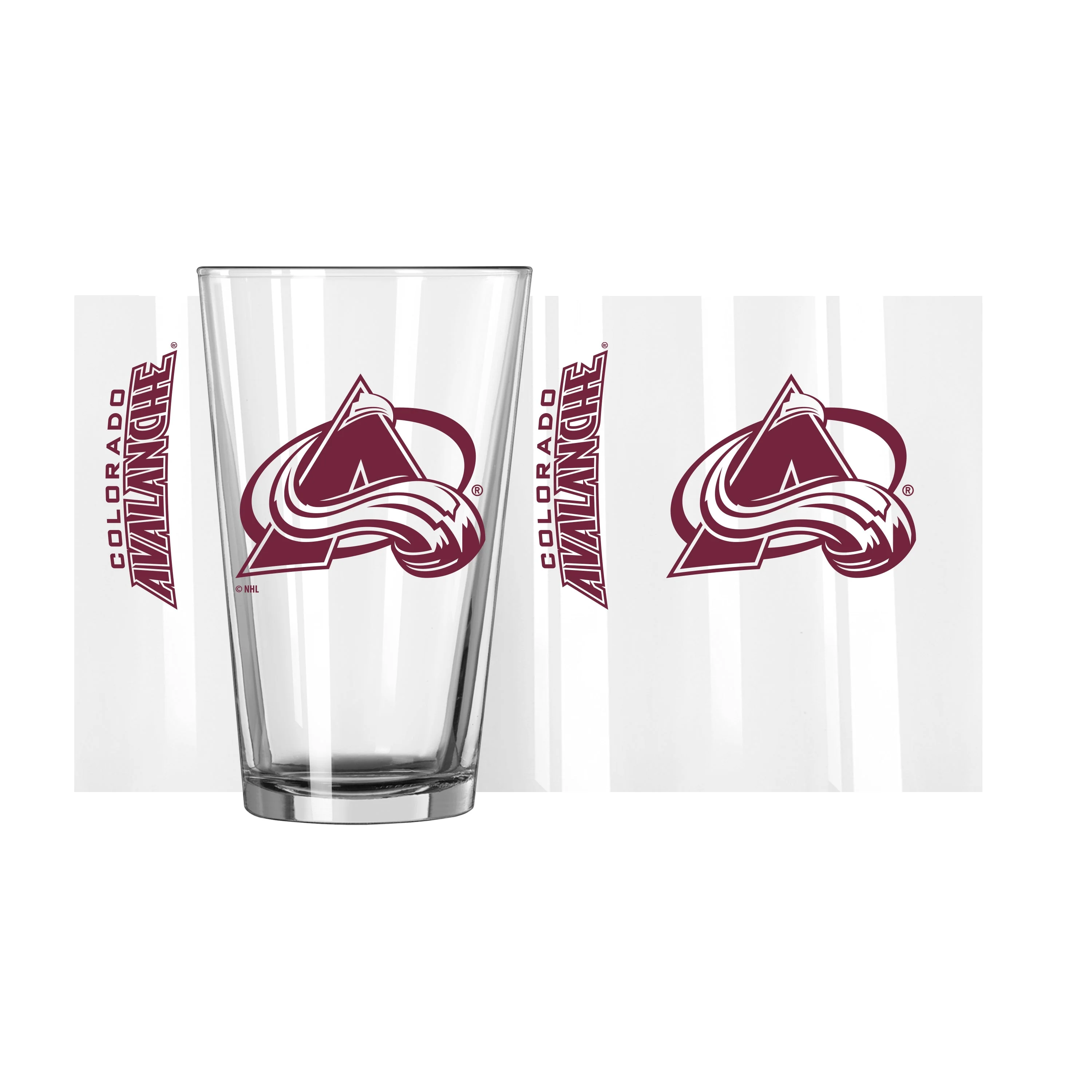 Colorado Avalanche 16oz Gameday Pint Glass - Image 2