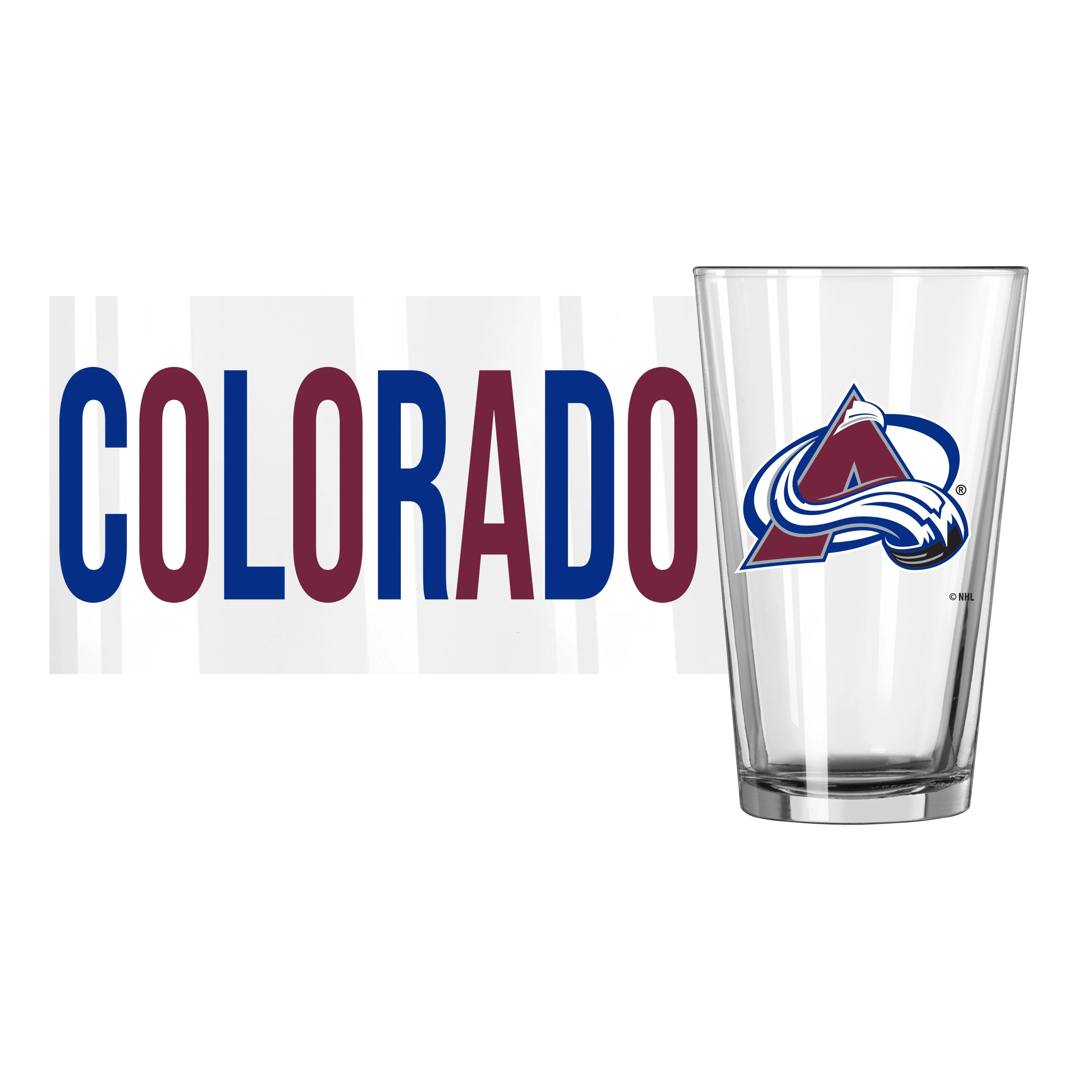 Colorado Avalanche 16oz Overtime Pint Glass - Image 2
