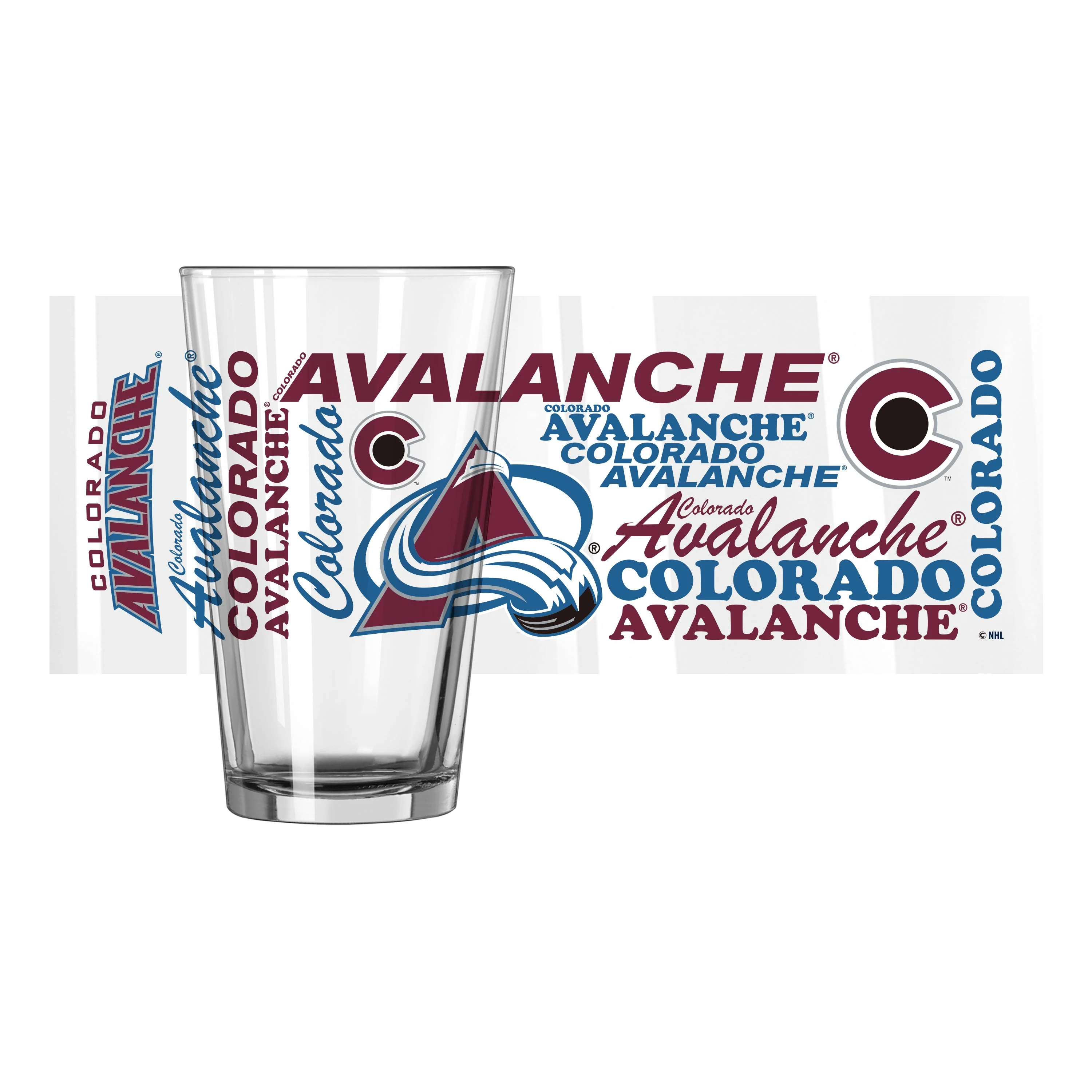Colorado Avalanche 16oz Spirit Pint Glass - Image 2