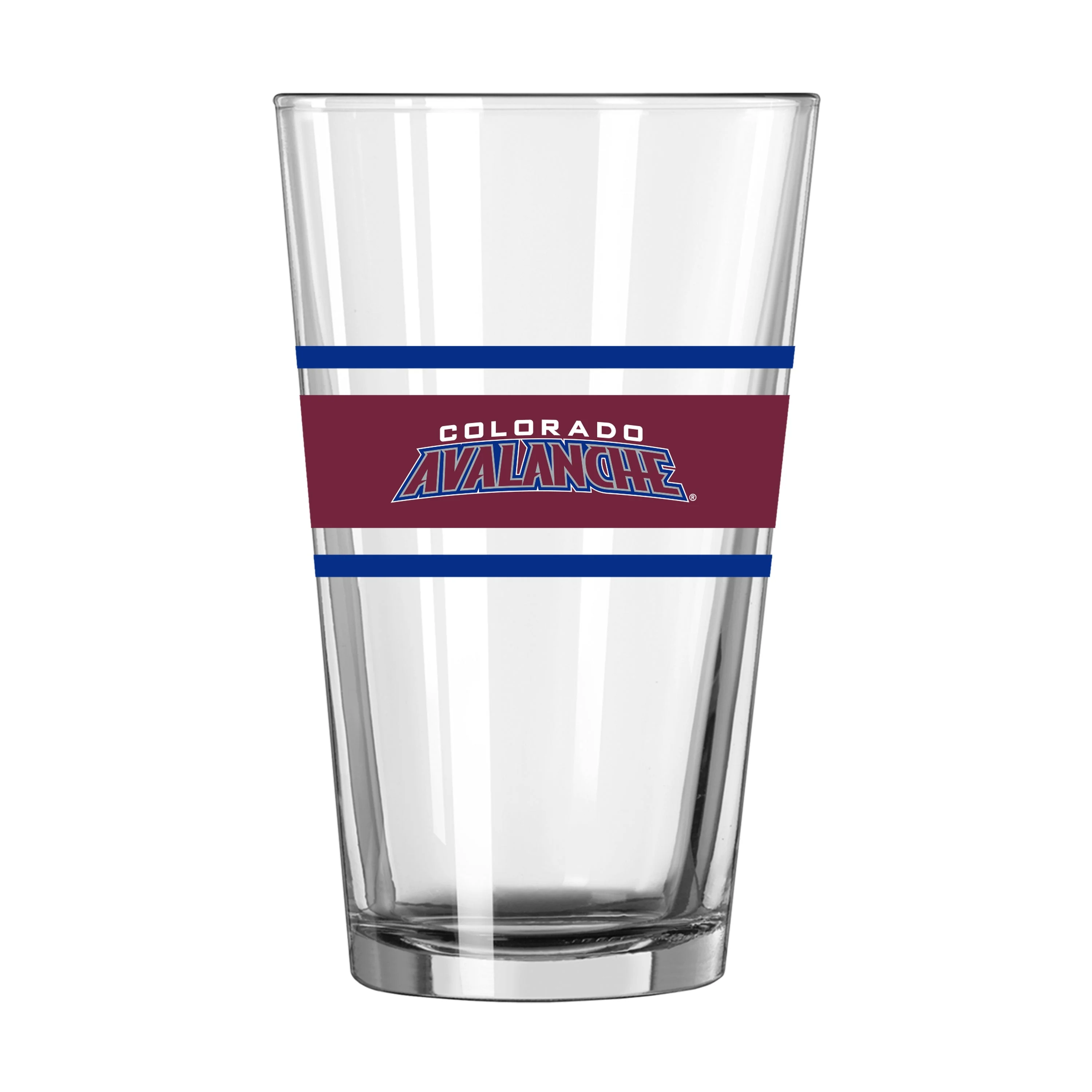 Colorado Avalanche 16oz Stripe Pint Glass - Image 2