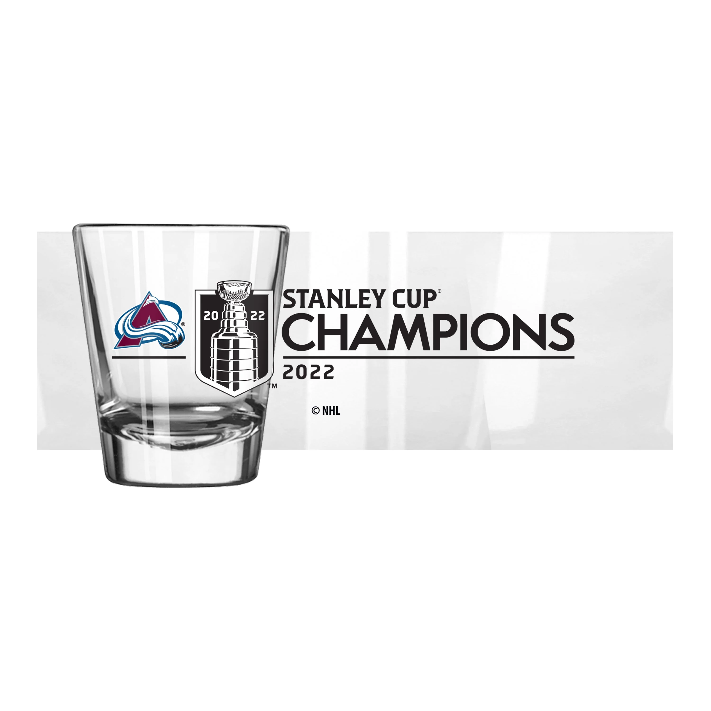 Colorado Avalanche 2oz Stanley Cup Champions Shot Glass - Image 2