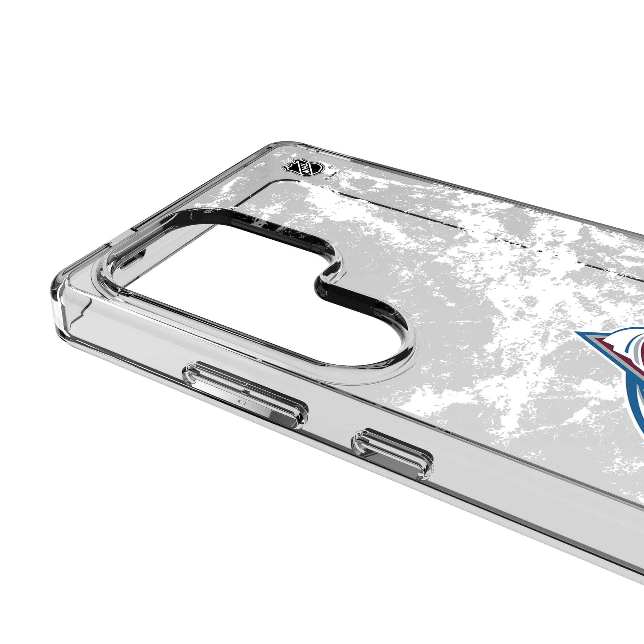 Colorado Avalanche Ice Stripe Clear Phone Case for Samsung Galaxy - Image 3