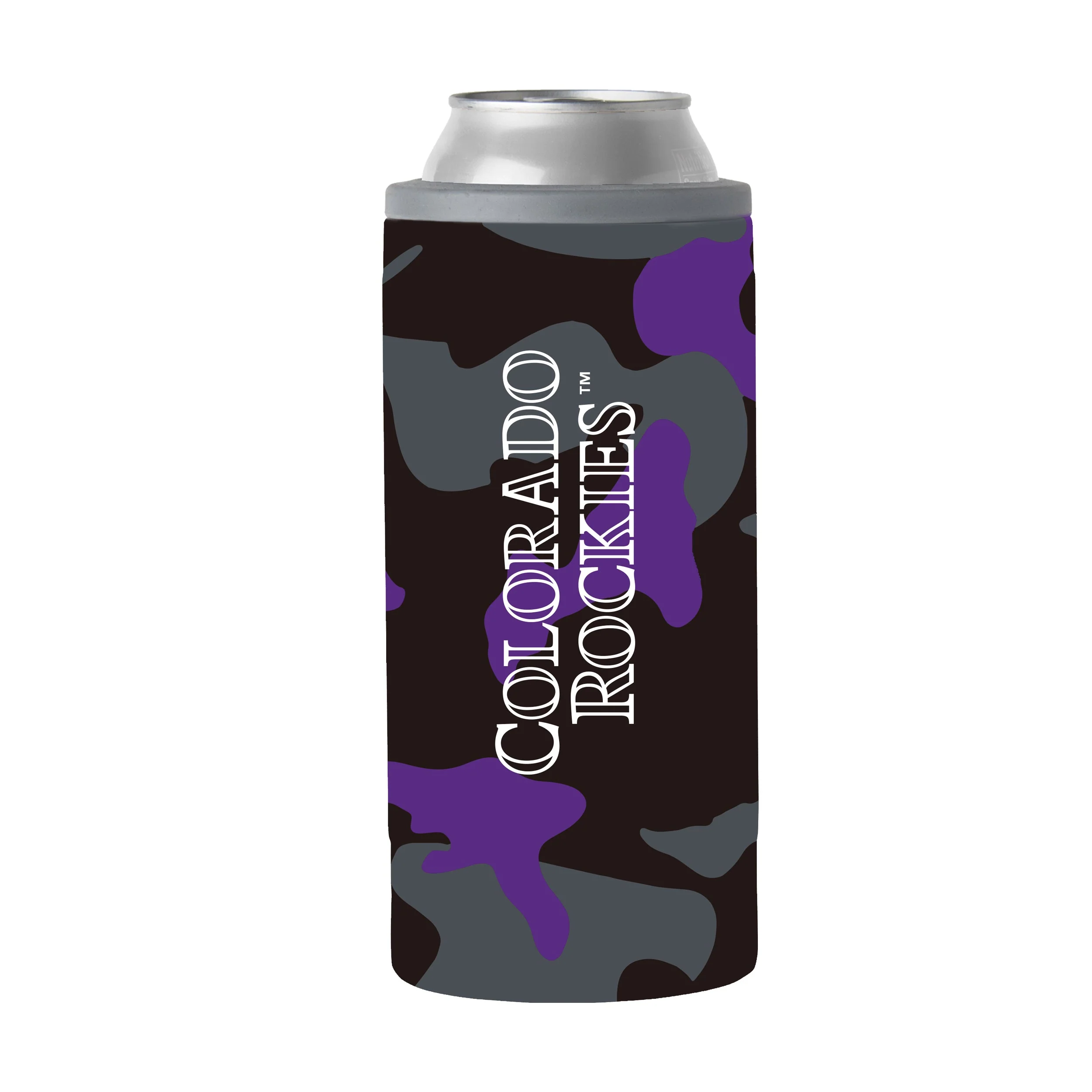 Colorado Rockies 12oz Camo Slim Can Coolie - Image 2