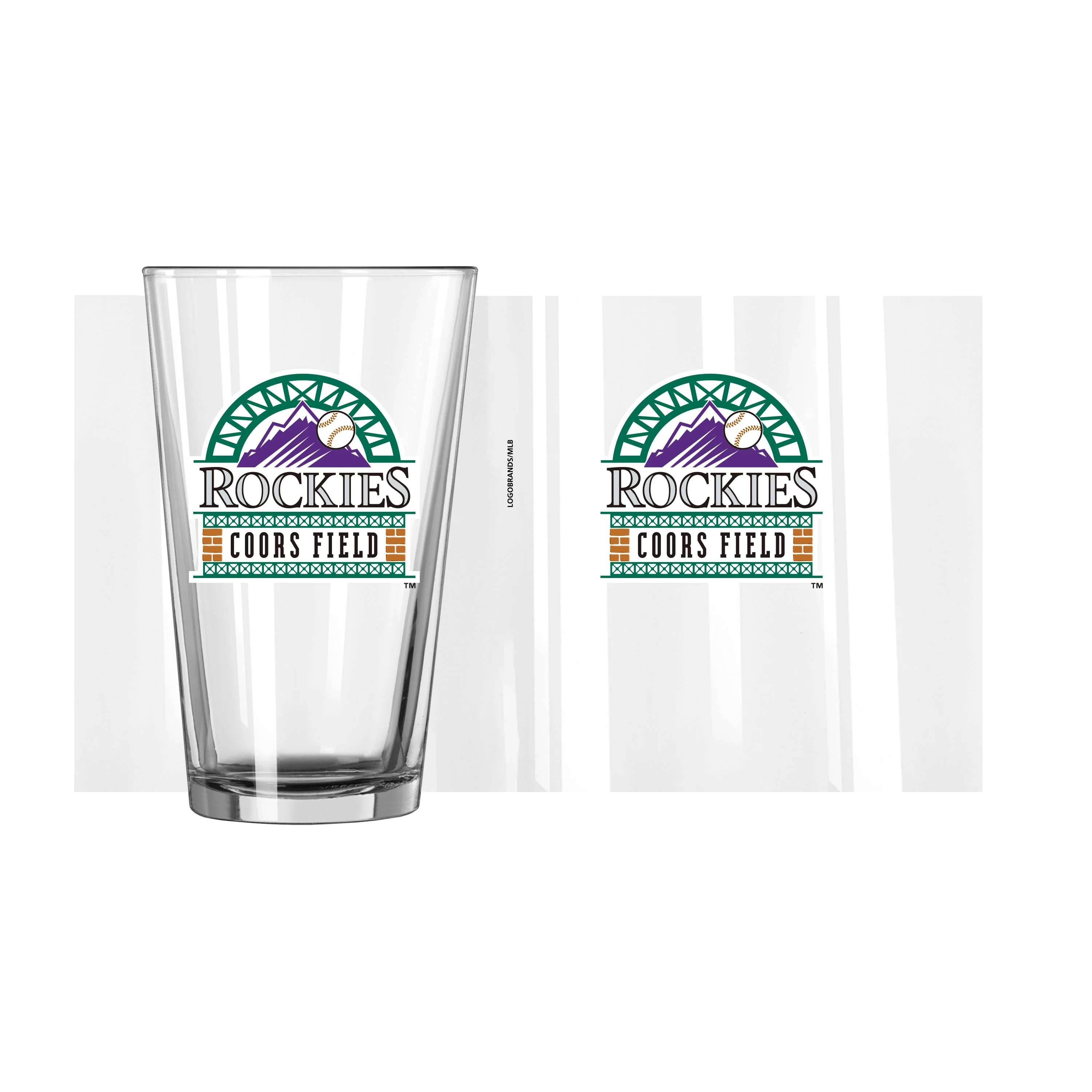 Colorado Rockies 16oz Coors Field Pint Glass - Image 2