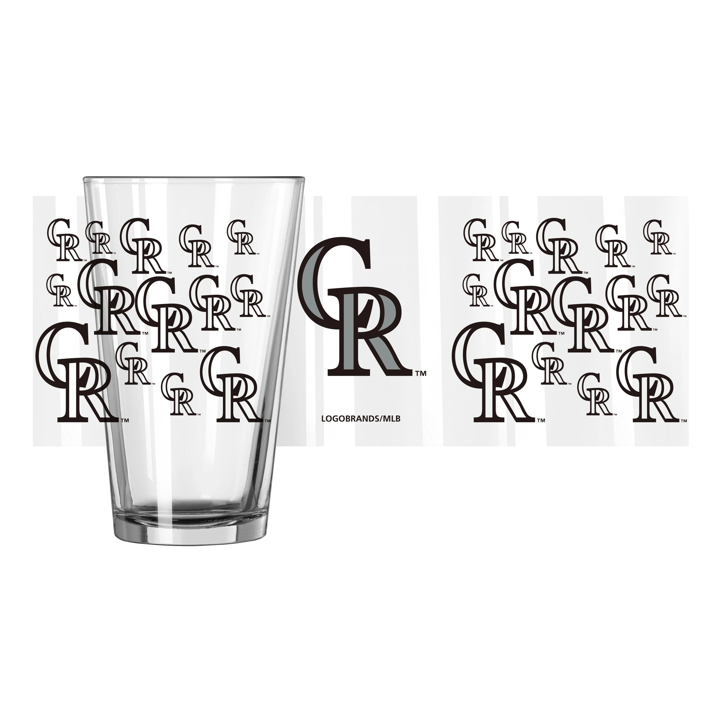 Colorado Rockies 16oz Scatter Pint Glass - Image 2