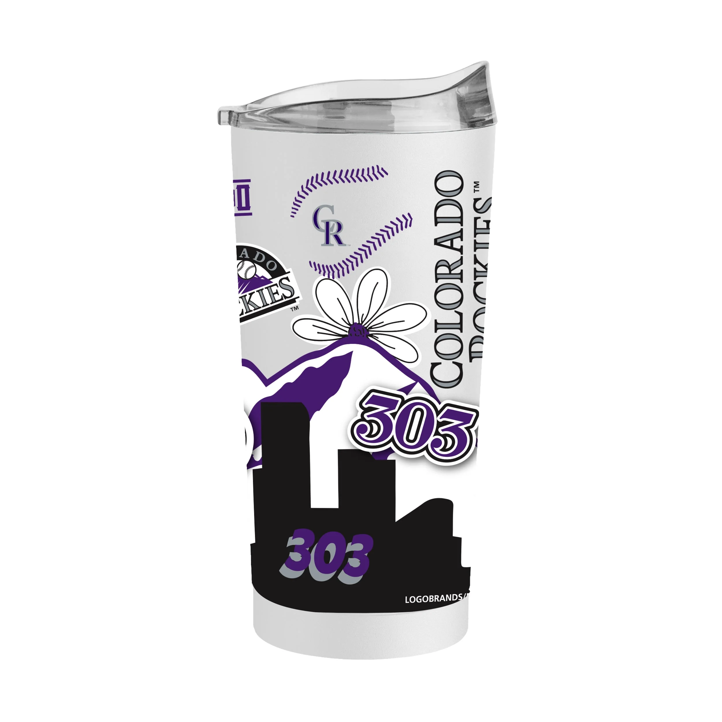 Colorado Rockies 20oz Native Powder Coat Tumbler - Image 2
