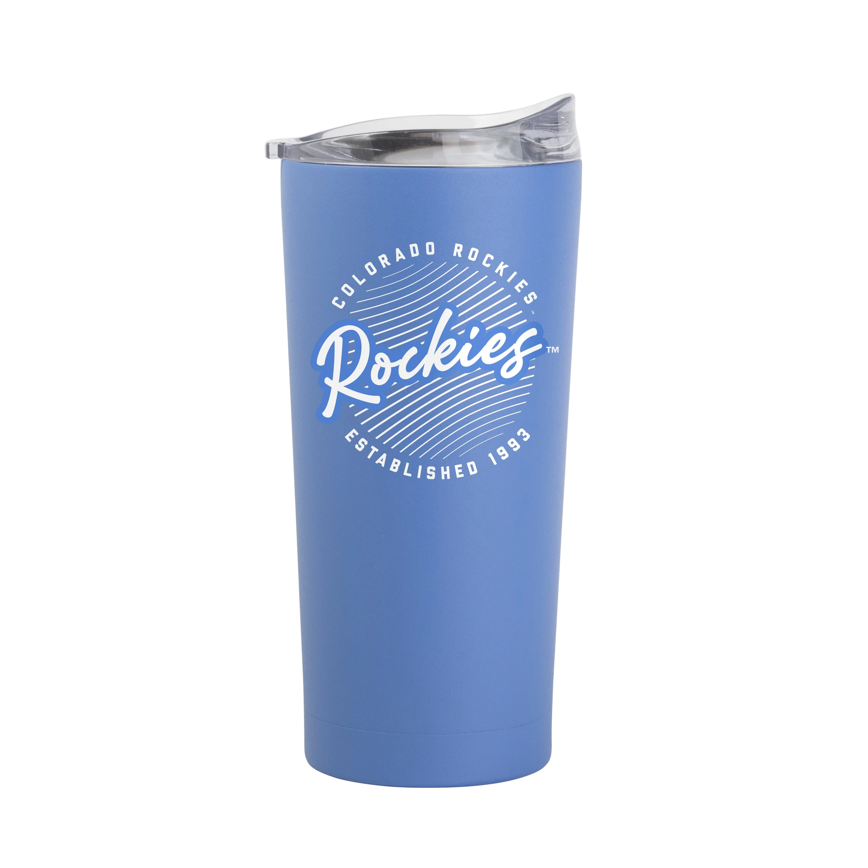 Colorado Rockies 20oz Retro Script Arctic Powder Coat Tumbler - Image 2