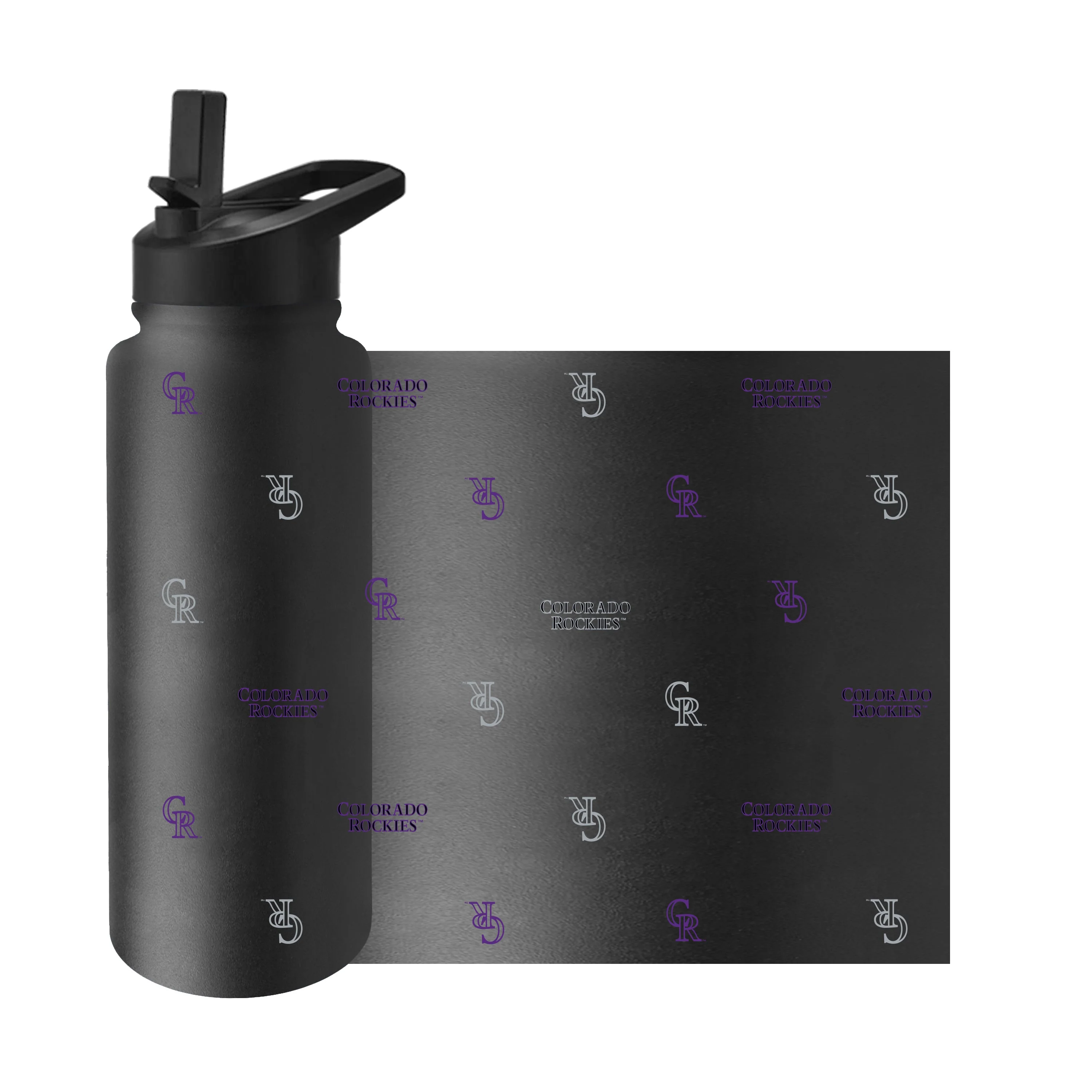 Colorado Rockies 34oz Step And Repeat Quencher Bottle - Image 3