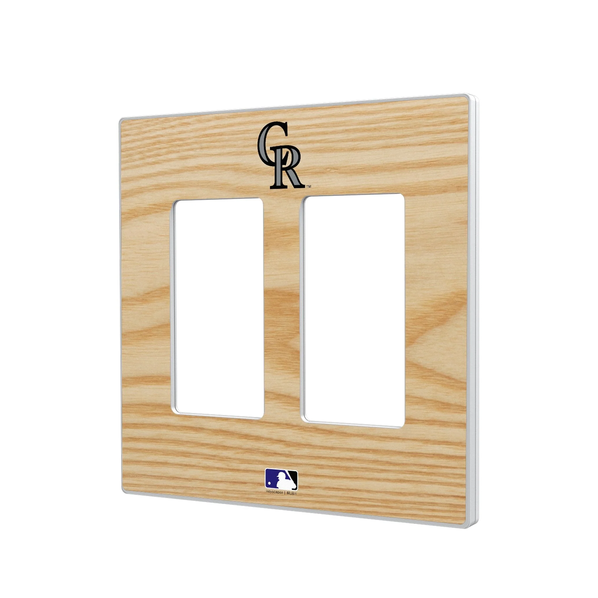 Colorado Rockies Baseball Bat Hidden-Screw Light Switch Plate - Image 4