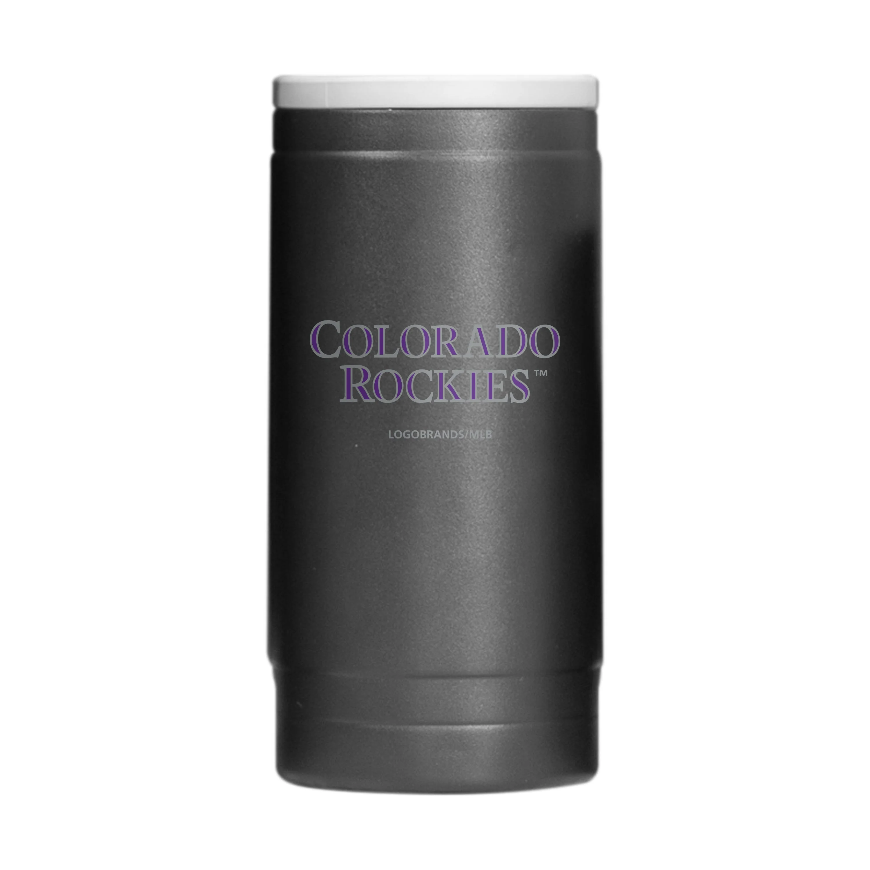 Colorado Rockies Flipside Powder Coat Slim Can Coolie - Image 2