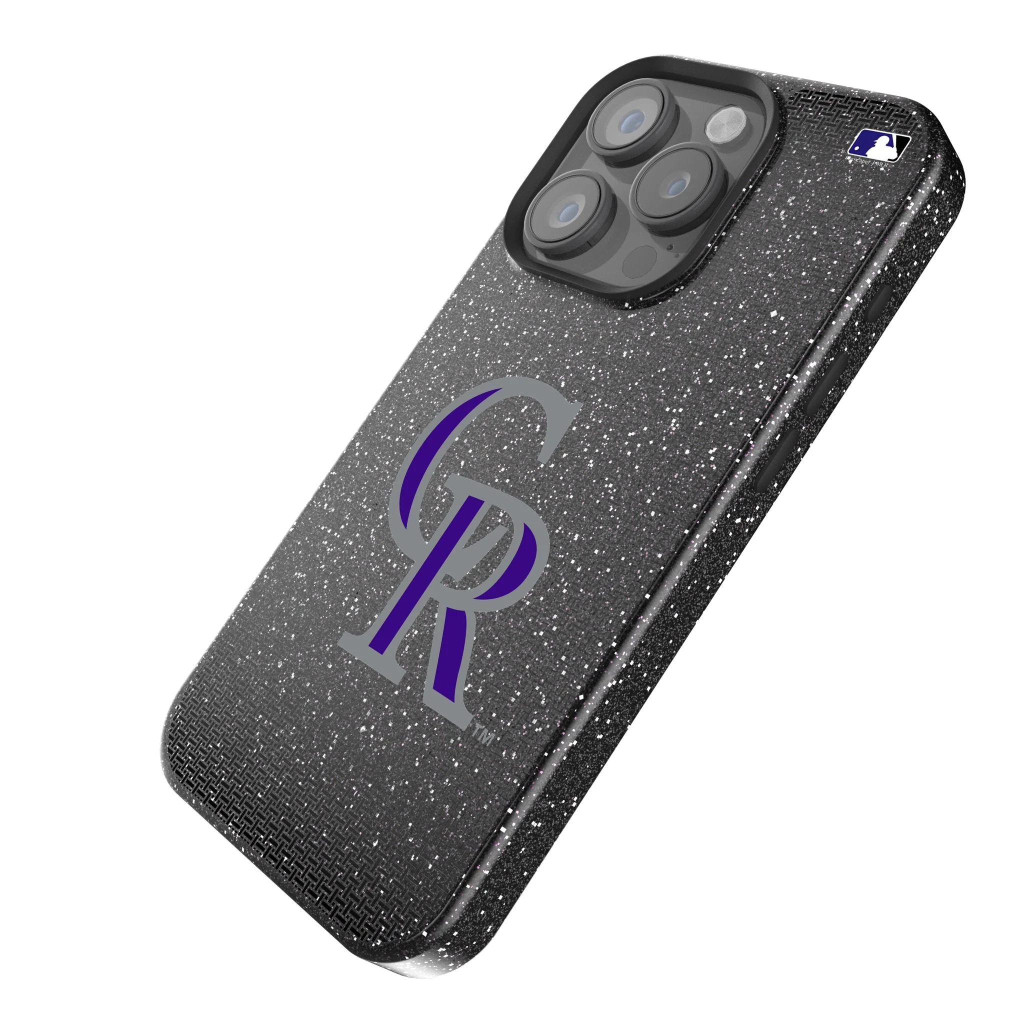 Colorado Rockies Linen Bling Phone Case for Apple iPhone - Image 2