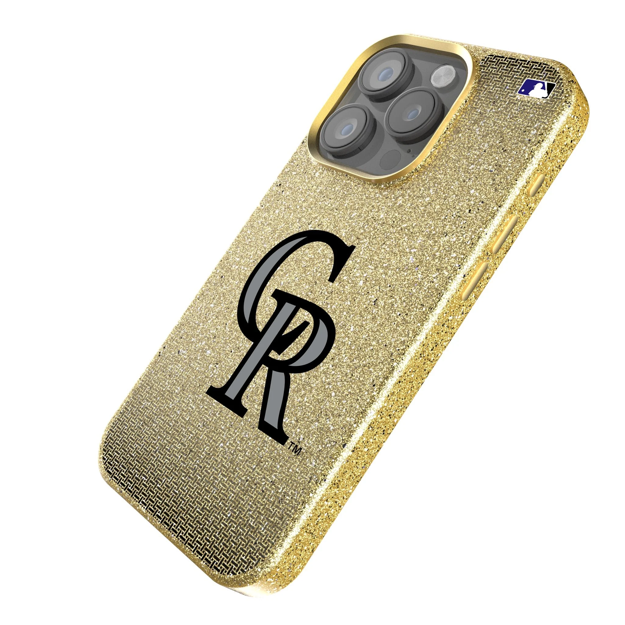 Colorado Rockies Linen Bling Phone Case for Apple iPhone - Image 2