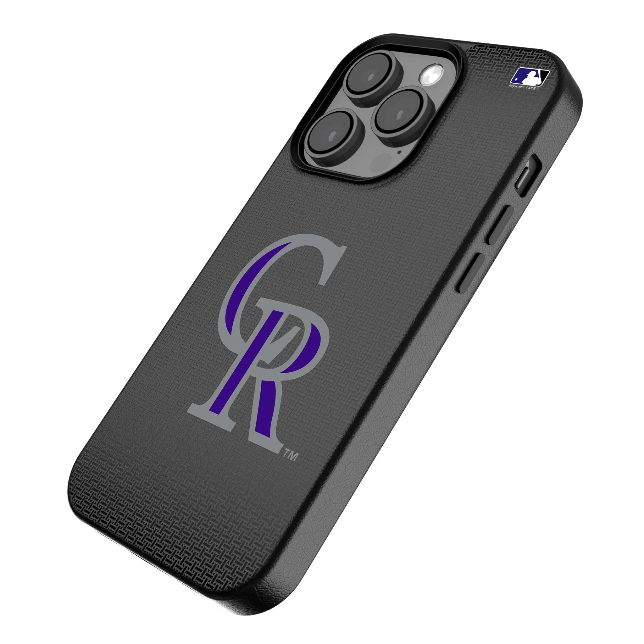 Colorado Rockies Linen MagSafe Compatible Phone Case for Apple iPhone - Image 2