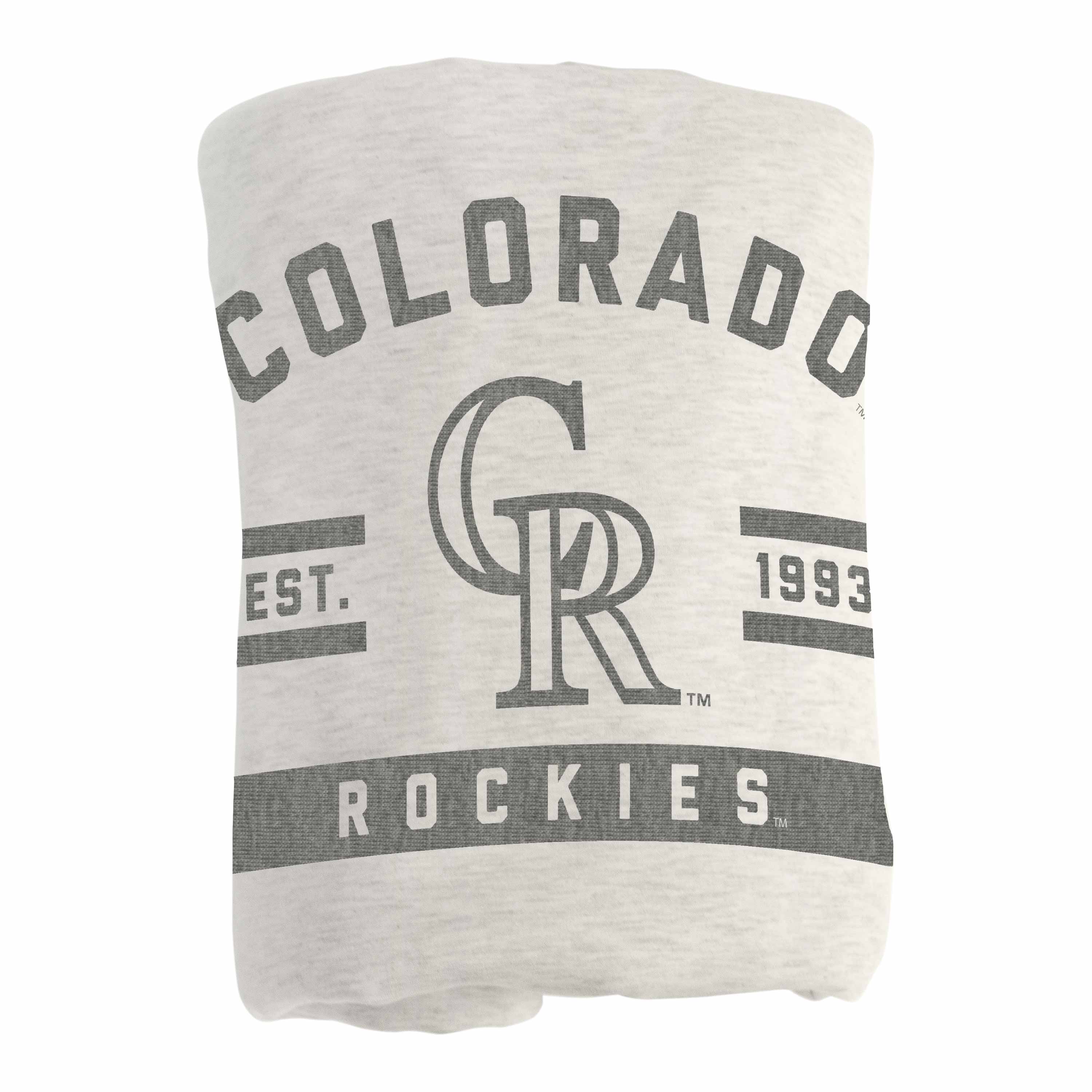Colorado Rockies Oatmeal Sweatshirt Blanket - Image 3