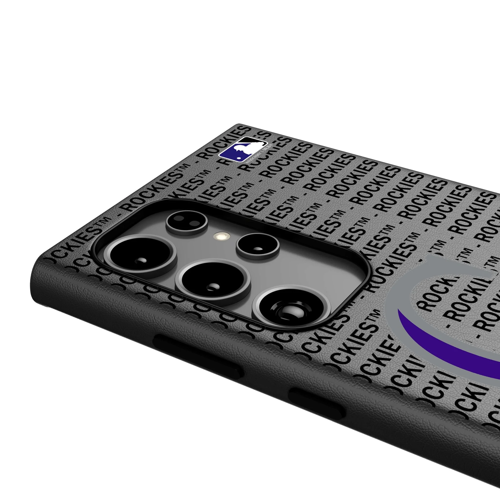 Colorado Rockies Text Backdrop MagSafe Compatible Phone Case for Samsung Galaxy - Image 4