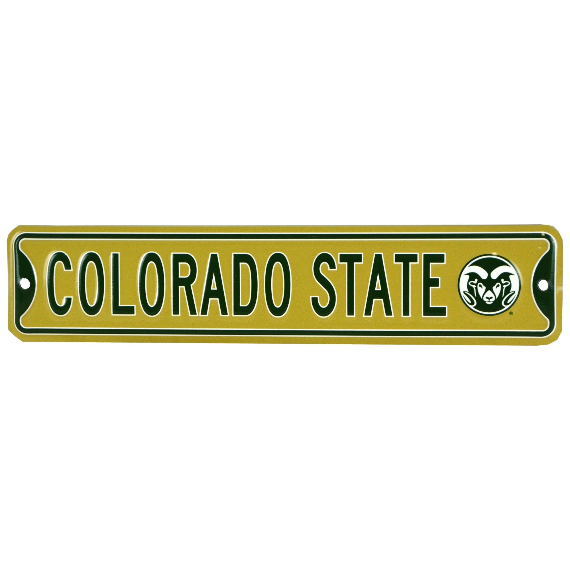 Colorado State CSU - Steel Embossed NCAA Mini Street Sign