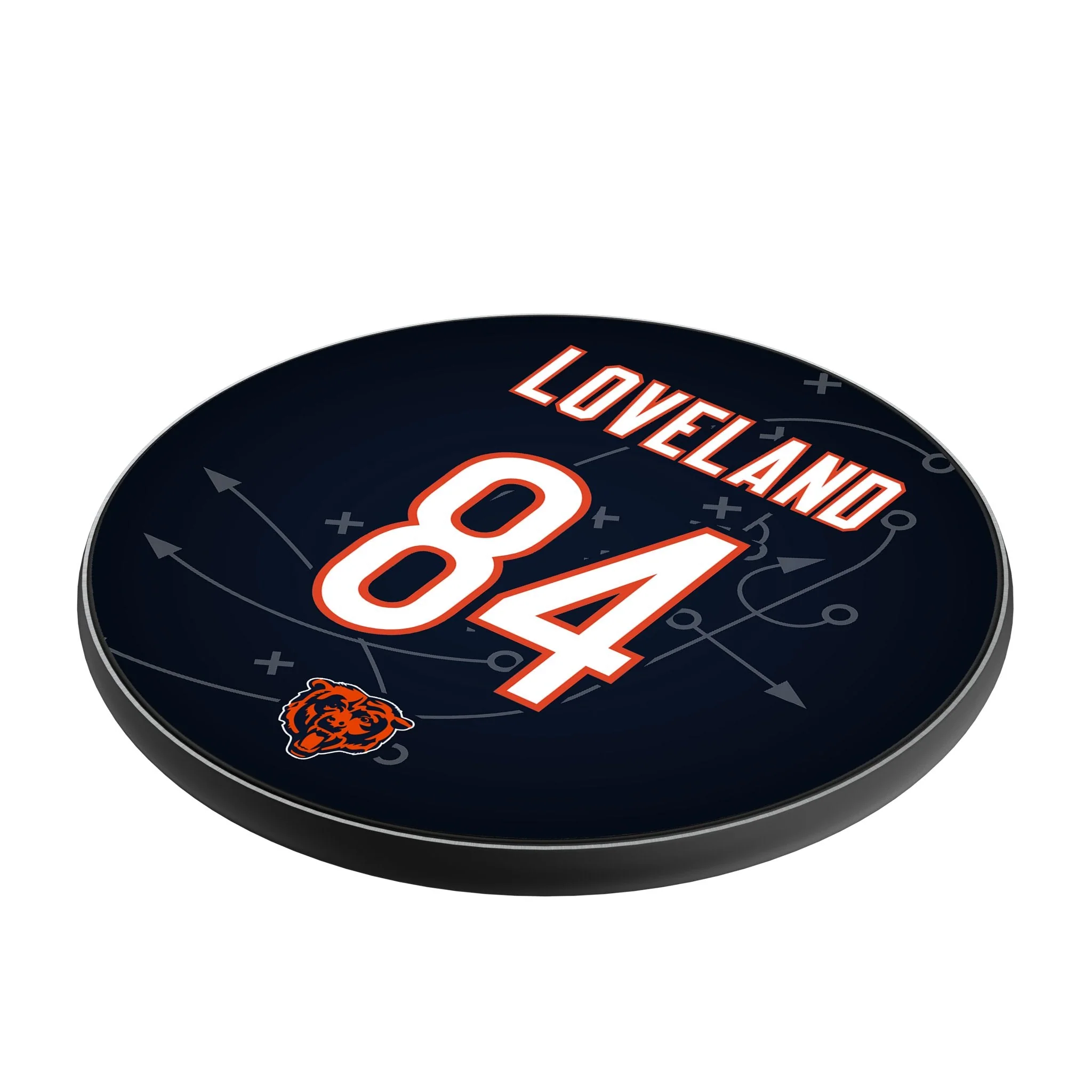 Colston Loveland Chicago Bears 84 Game Tactic 15-Watt Wireless Charger - Image 2