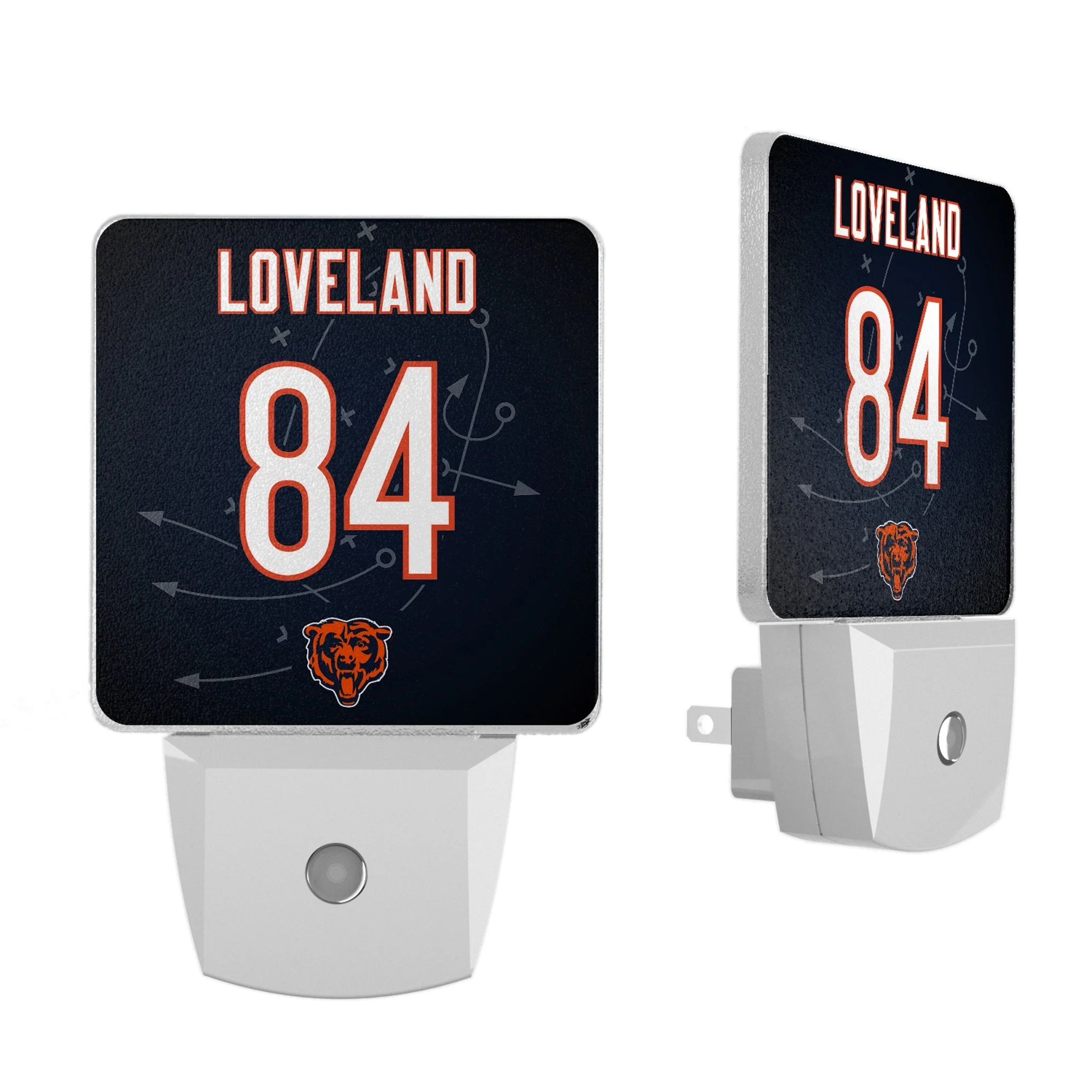 Colston Loveland Chicago Bears 84 Game Tactic Night Light 2-Pack