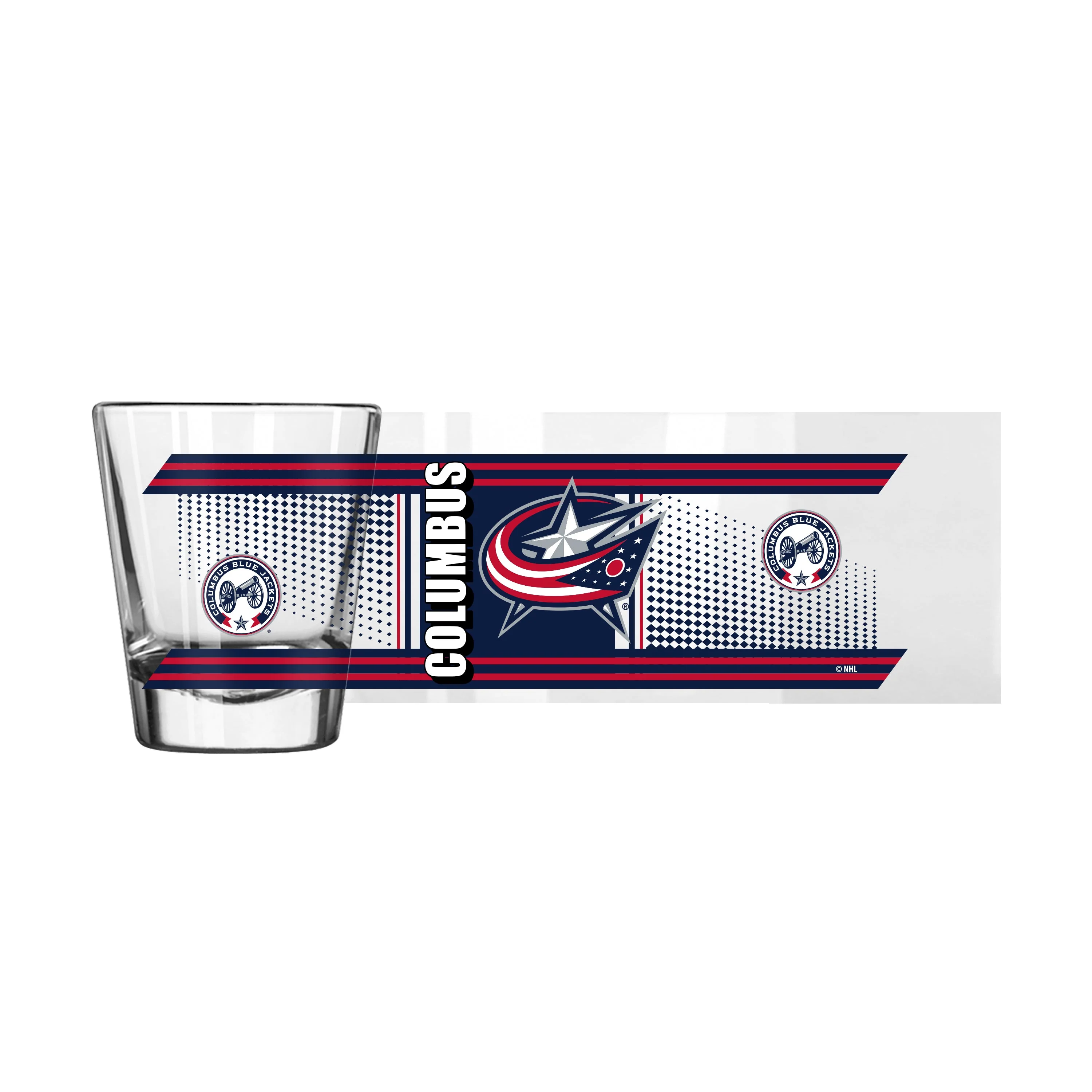 Columbus Blue Jackets 2oz Hero Shot Glass - Image 2