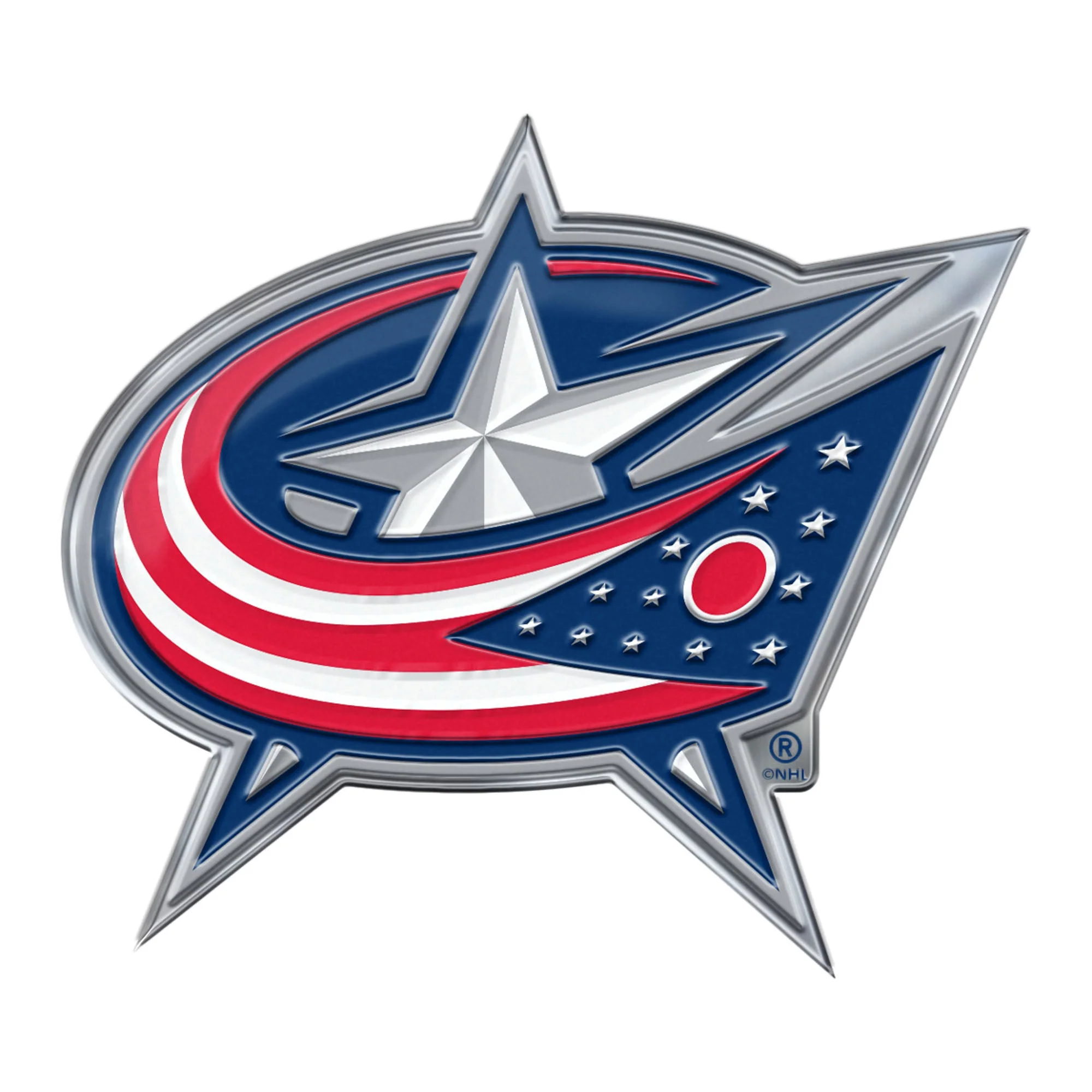Columbus Blue Jackets Embossed Color Emblem