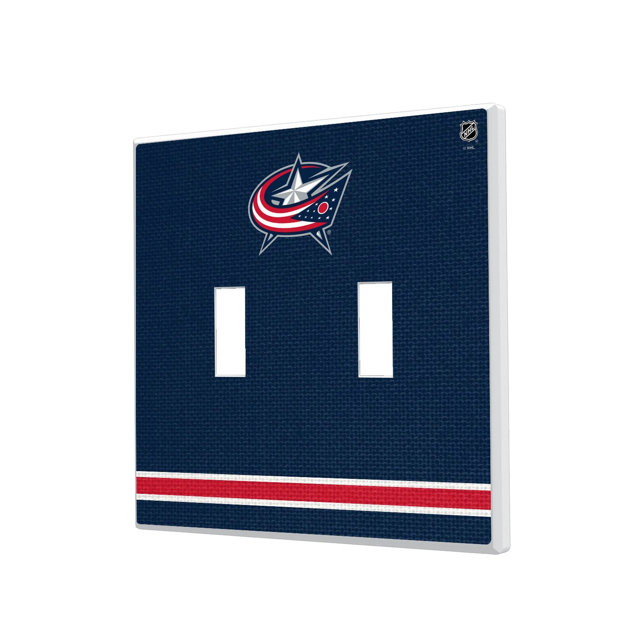 Columbus Blue Jackets Stripe Hidden-Screw Light Switch Plate - Image 3