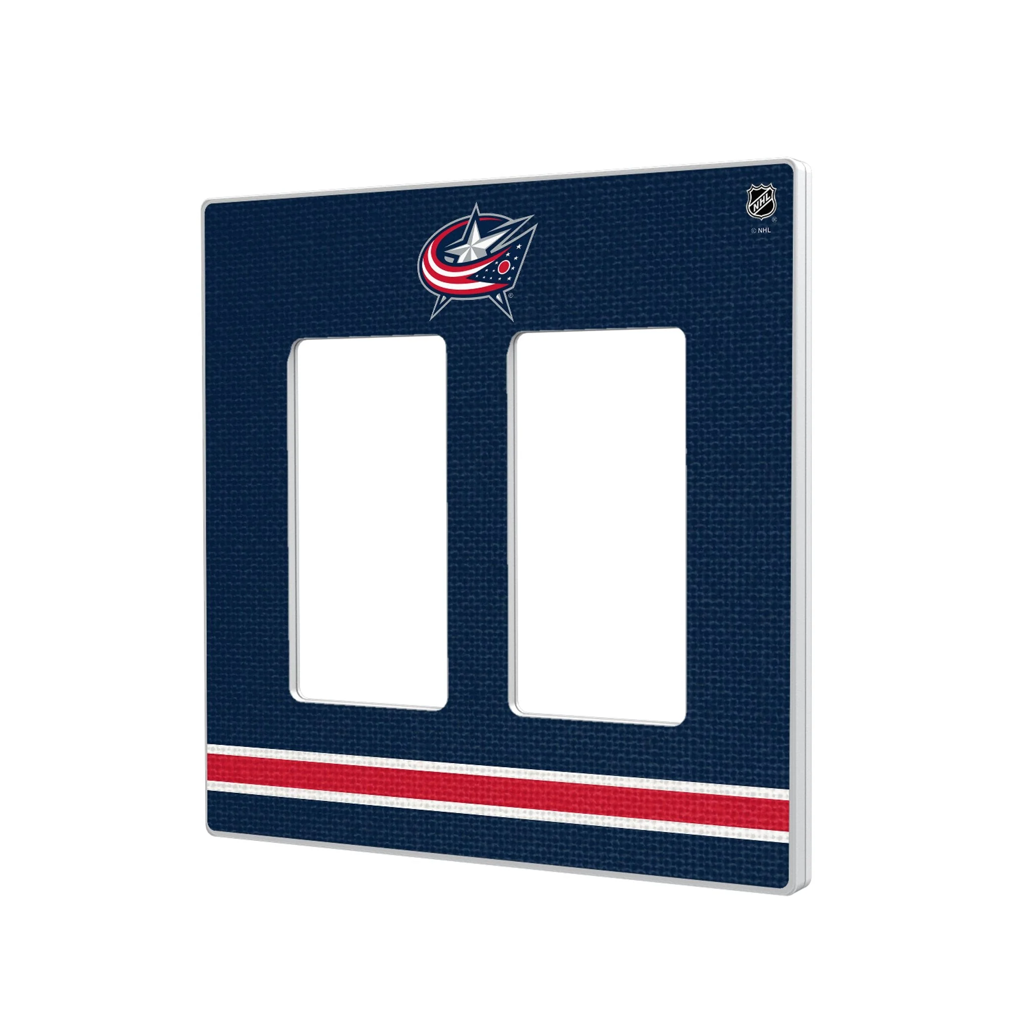 Columbus Blue Jackets Stripe Hidden-Screw Light Switch Plate - Image 4