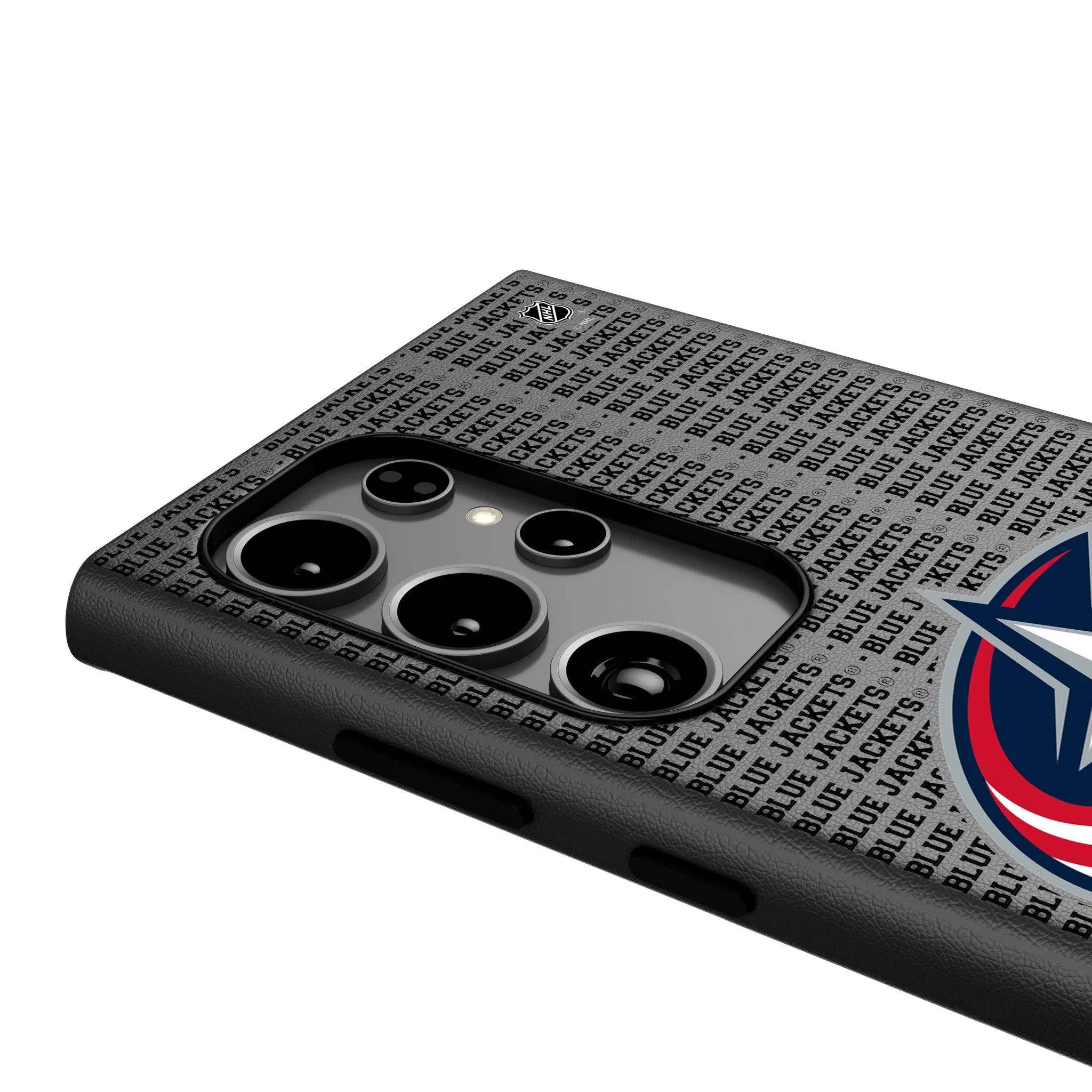 Columbus Blue Jackets Text Backdrop MagSafe Compatible Phone Case for Samsung Galaxy - Image 4