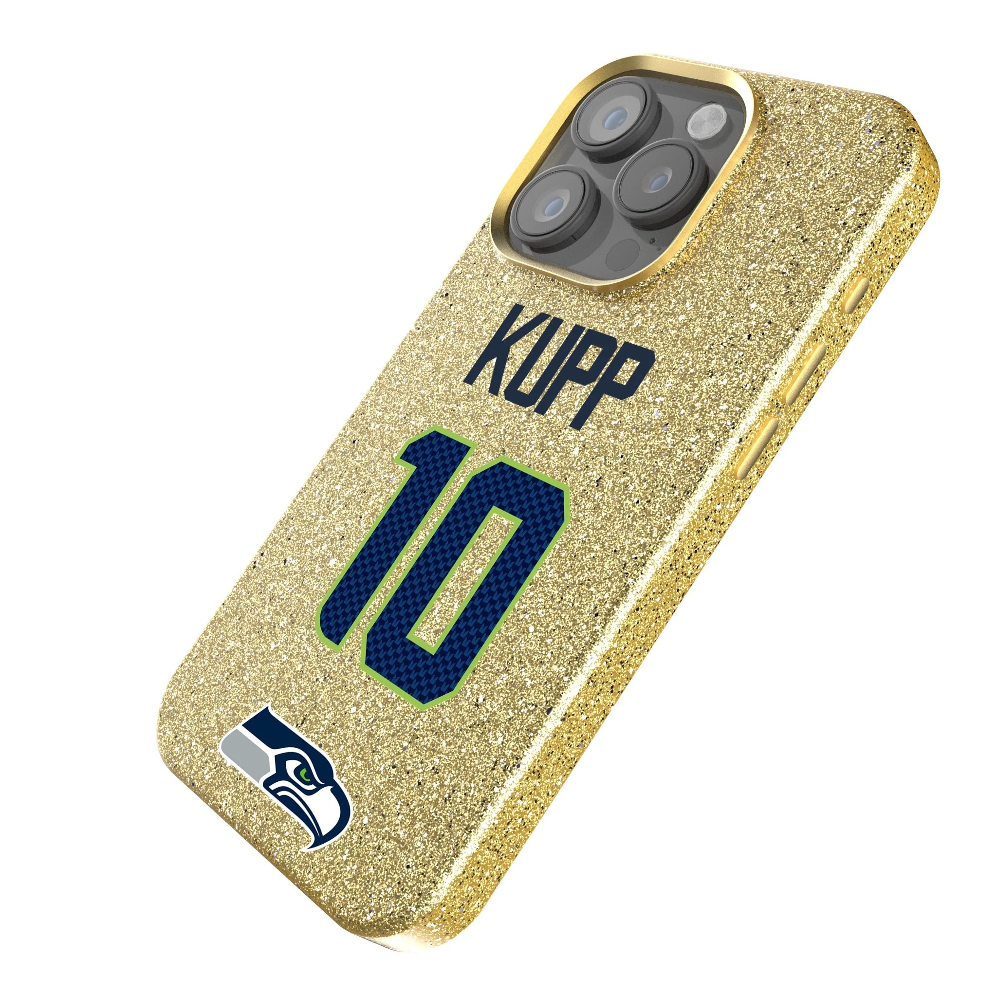 Cooper Kupp Seattle Seahawks 10 Game Tactic Bling Phone Case for Apple iPhone - Image 2