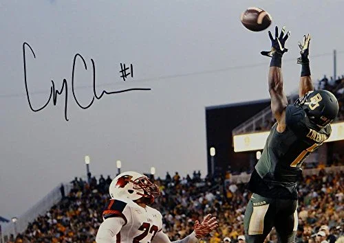 Corey Coleman Autographed Baylor Bears 16x20 Leaping Catch Photo- JSA W Auth - Image 2