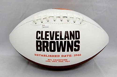 Corey Coleman Autographed Cleveland Browns Logo Football- JSA Witnessed Auth - Image 3